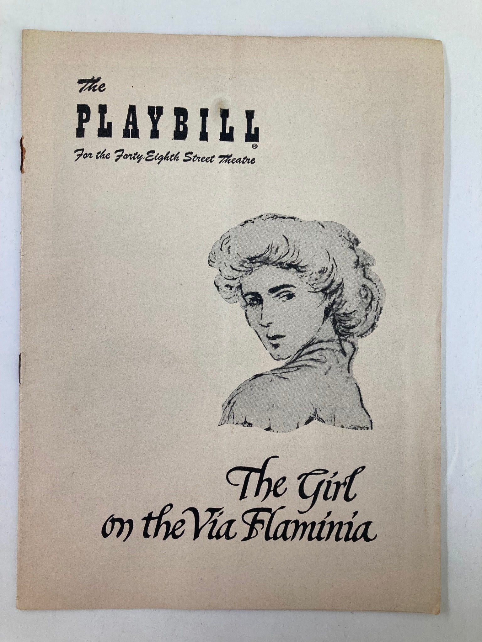 1954 Playbill Forty-Eigth St. Theatre Leo Penn in The Girl on the Via Flamina