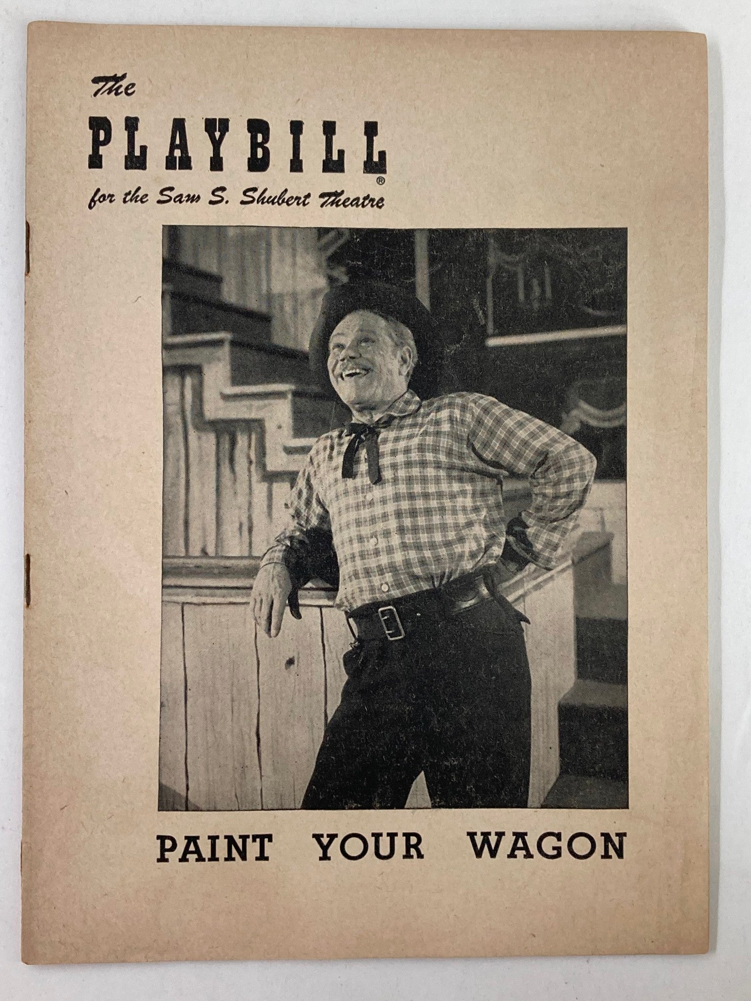 1952 Playbill Sam S. Shubert Theatre James Barton in Paint Your Wagon