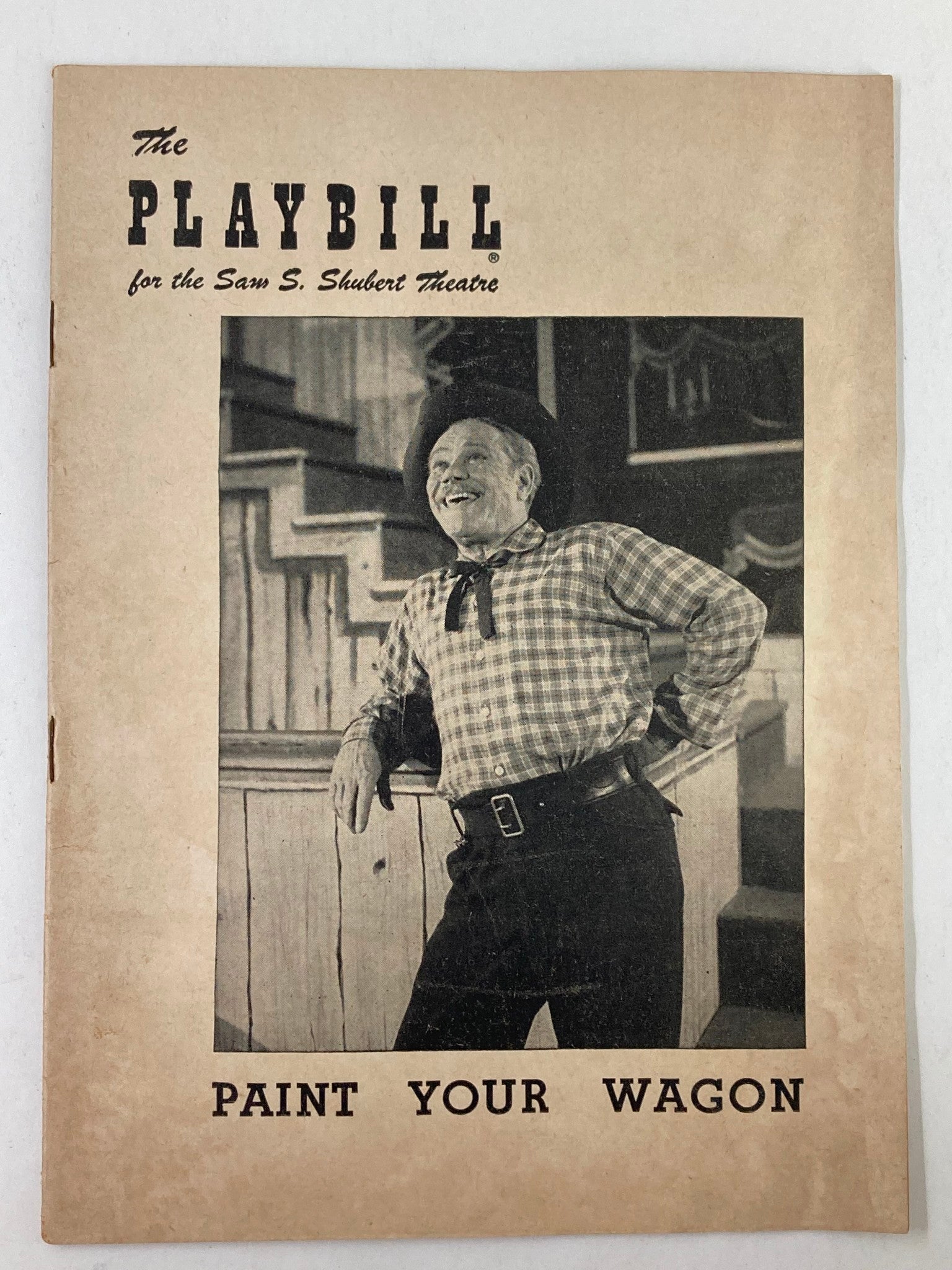 1952 Playbill Sam S. Shubert Theatre James Barton in Paint Your Wagon