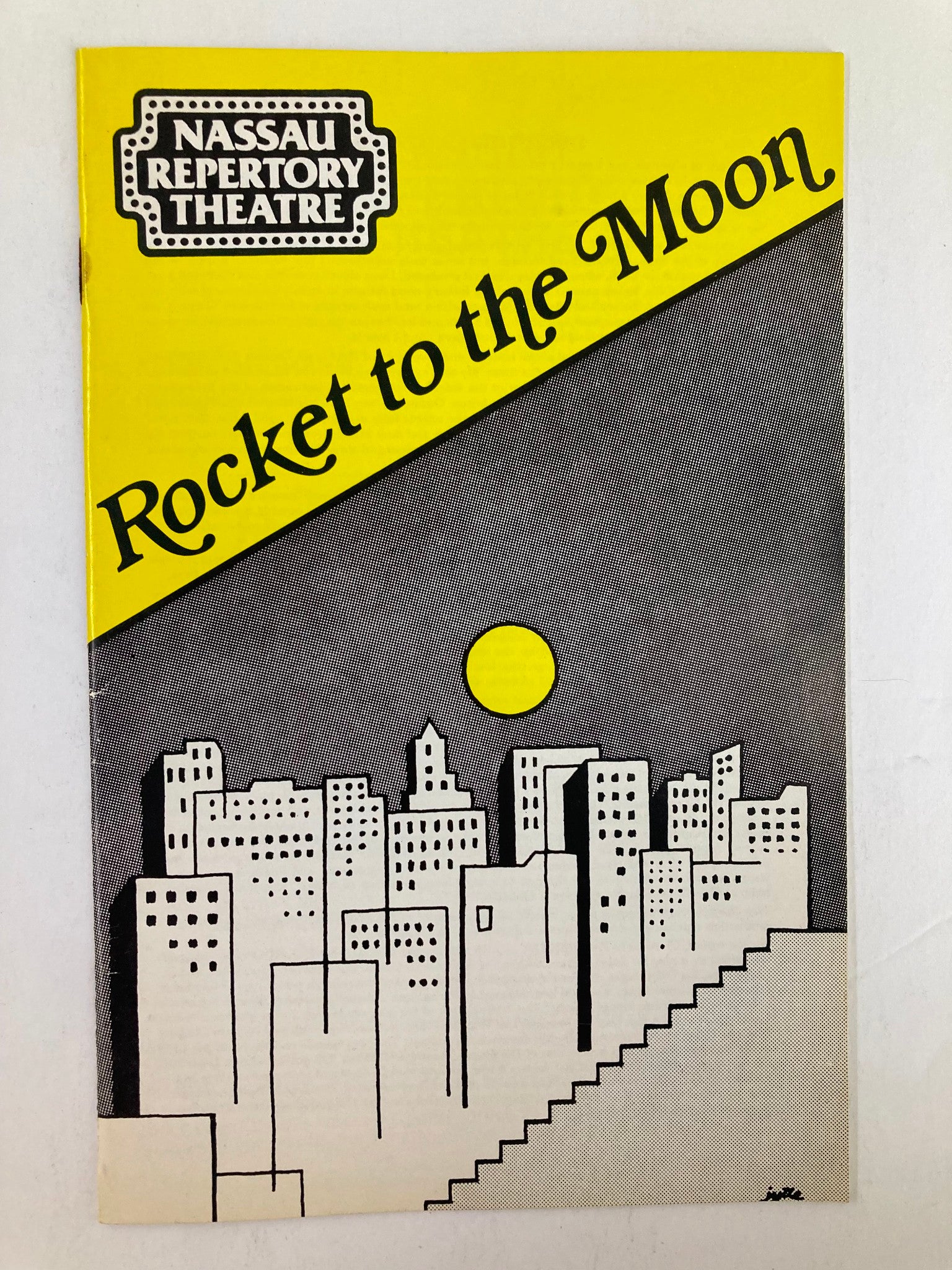 1981 Nassau Repertory Theatre Program Tom Brennan in Rocket to the Moon