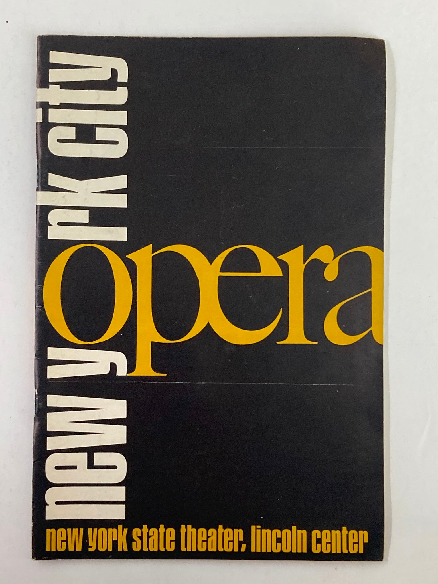 1968 City Center of Music & Drama Presents New York City Opera