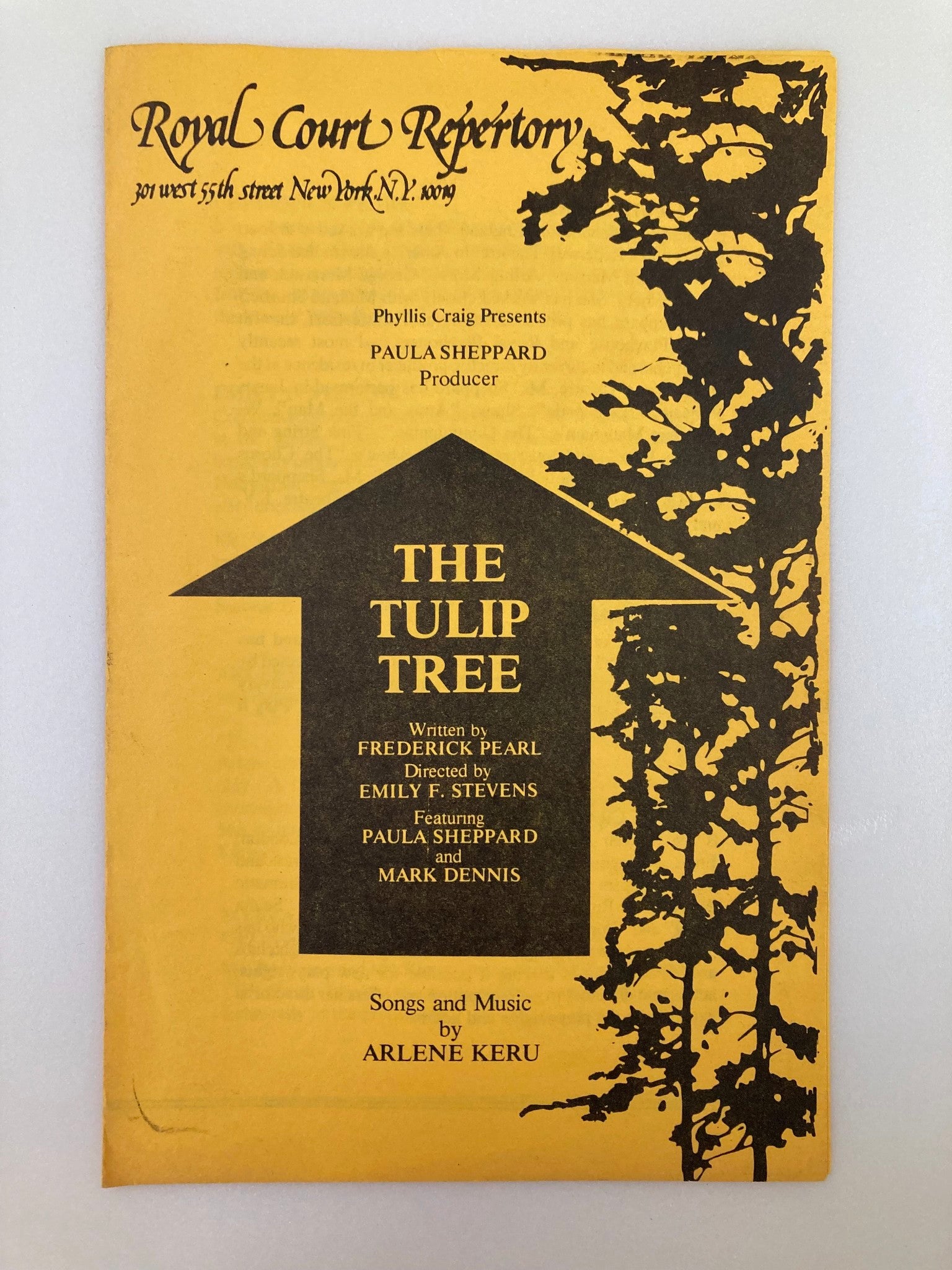 1963 Royal Court Repertory Frederick Pearl, Emily F. Stevens in The Tulip Tree