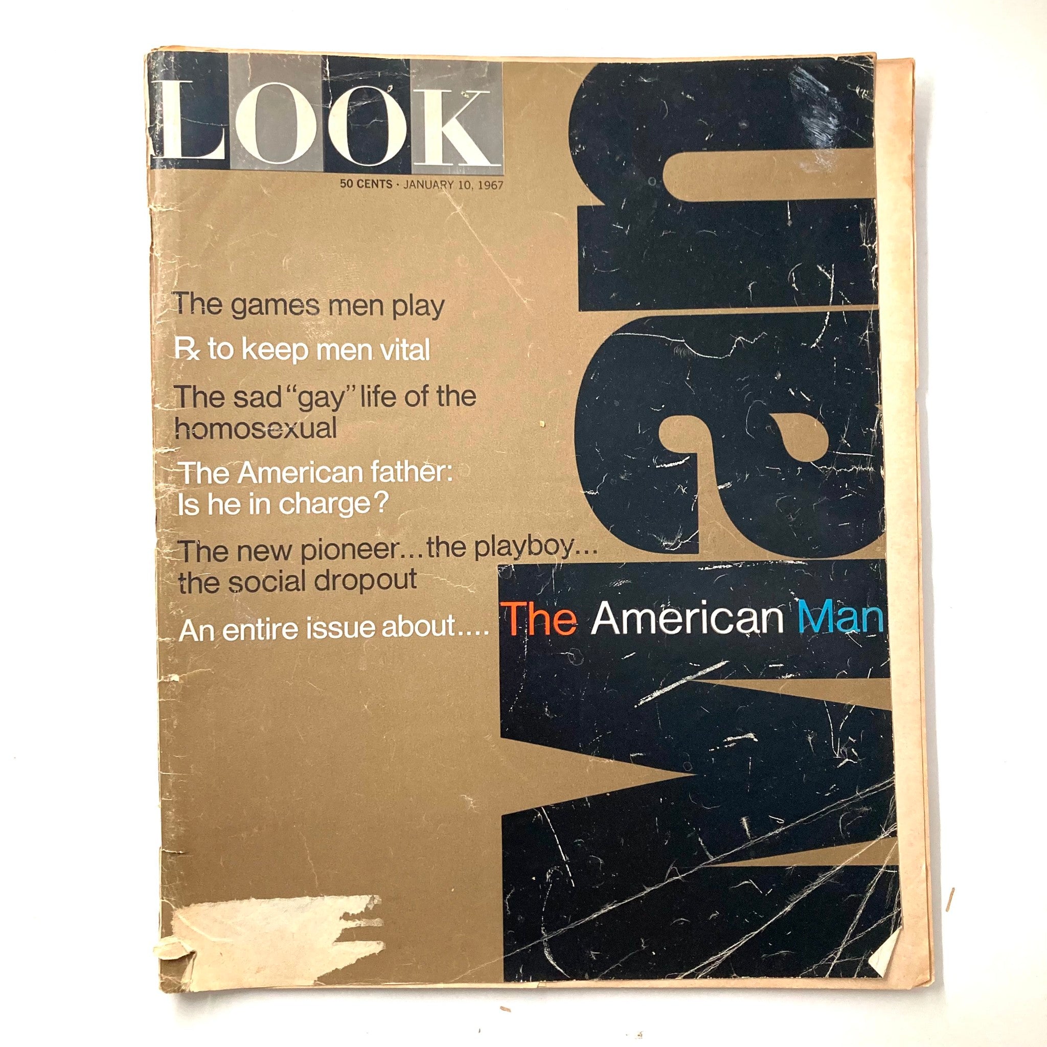 VTG Look Magazine January 10 1967 Entire Issue About The American Man