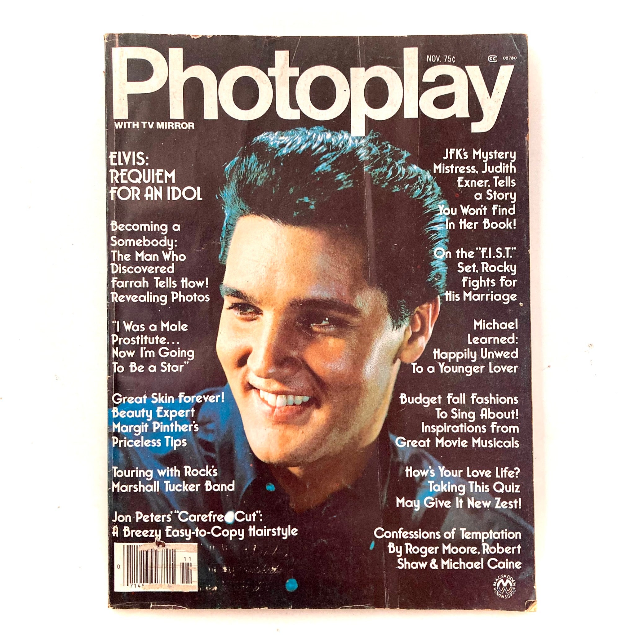 Photoplay with TV Mirror Magazine November 1977 Elvis Presley No Label