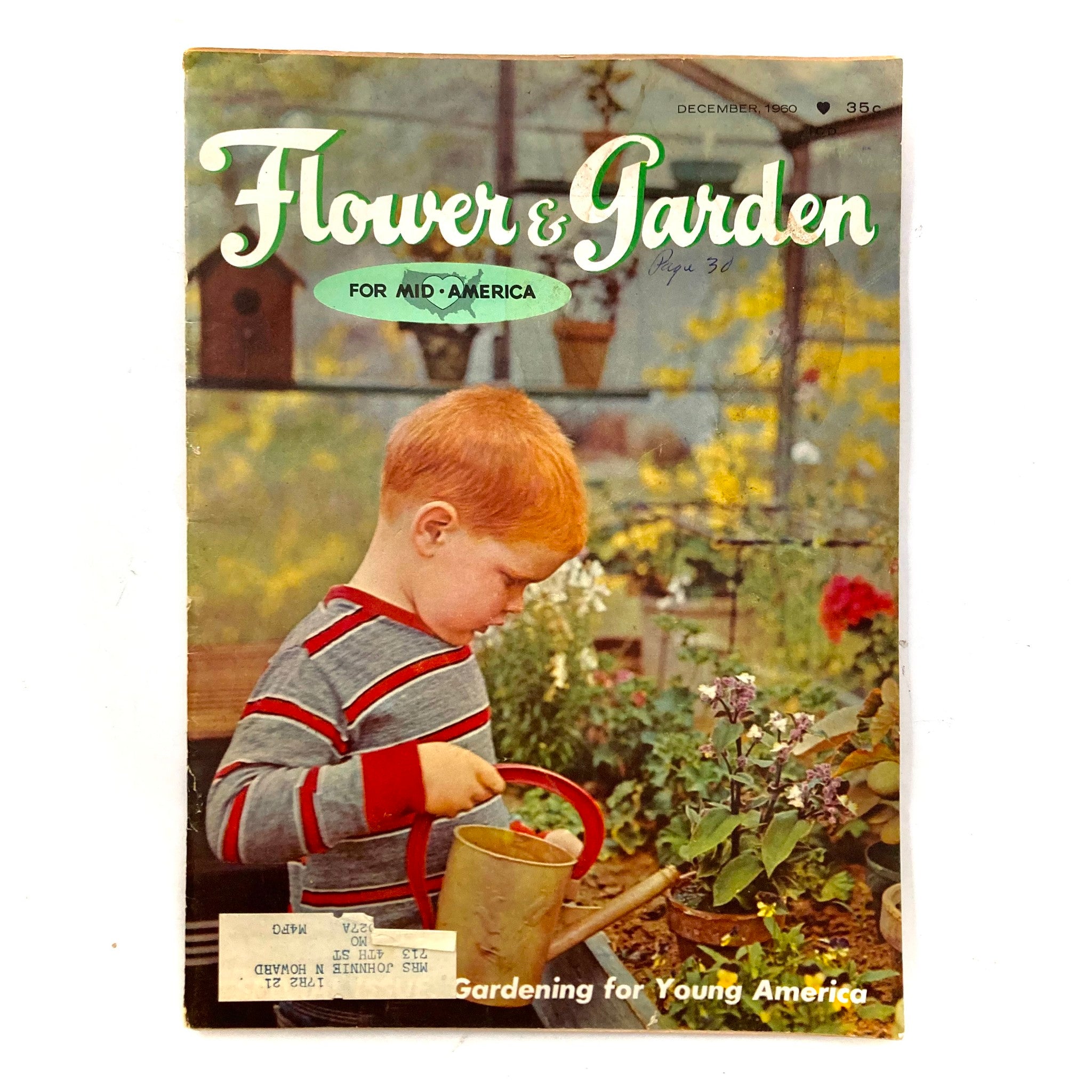 Flower & Garden Magazine for Mid-America December 1960 Gardening Young America