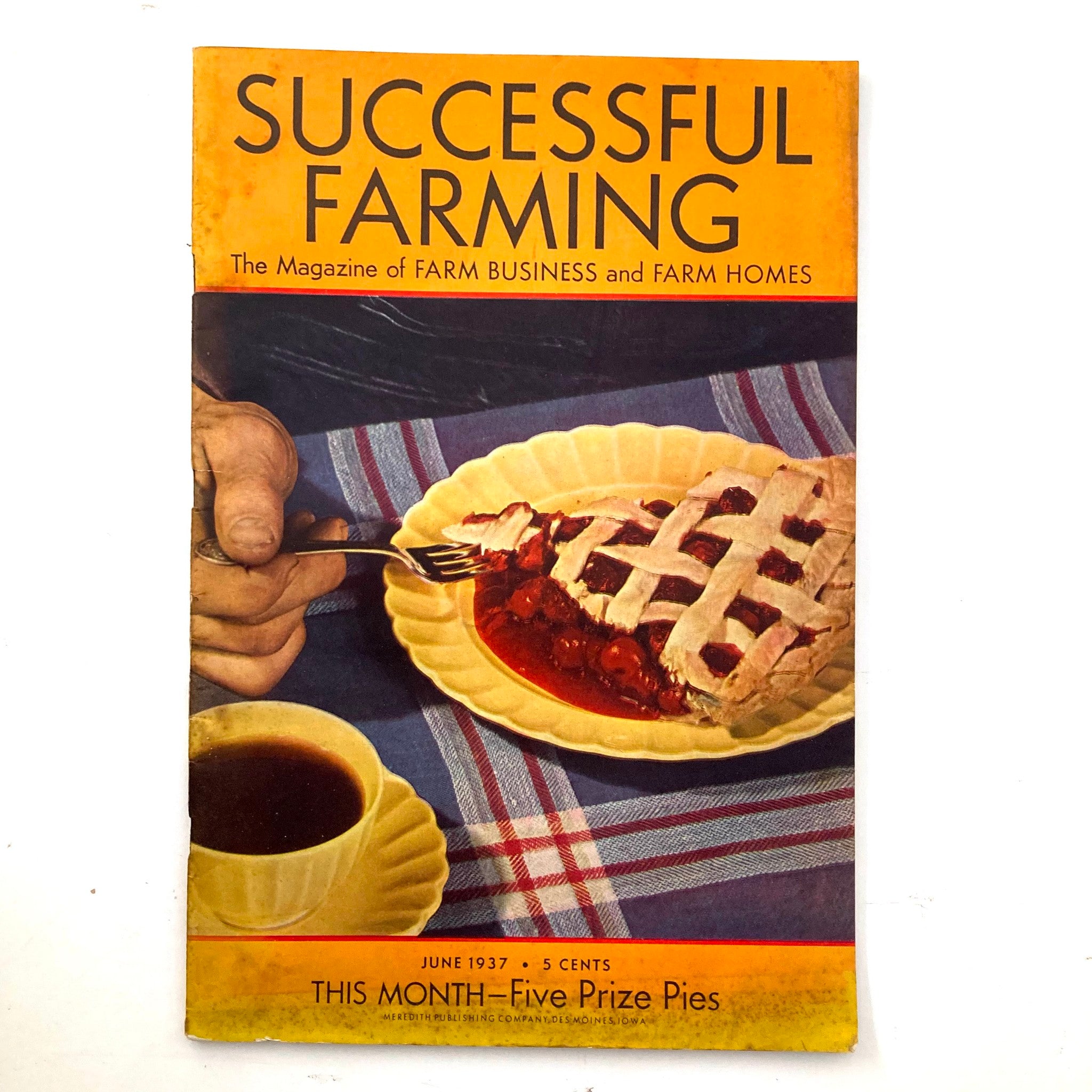 VTG Successful Farming Magazine June 1937 This Month - The Five Prize Pies