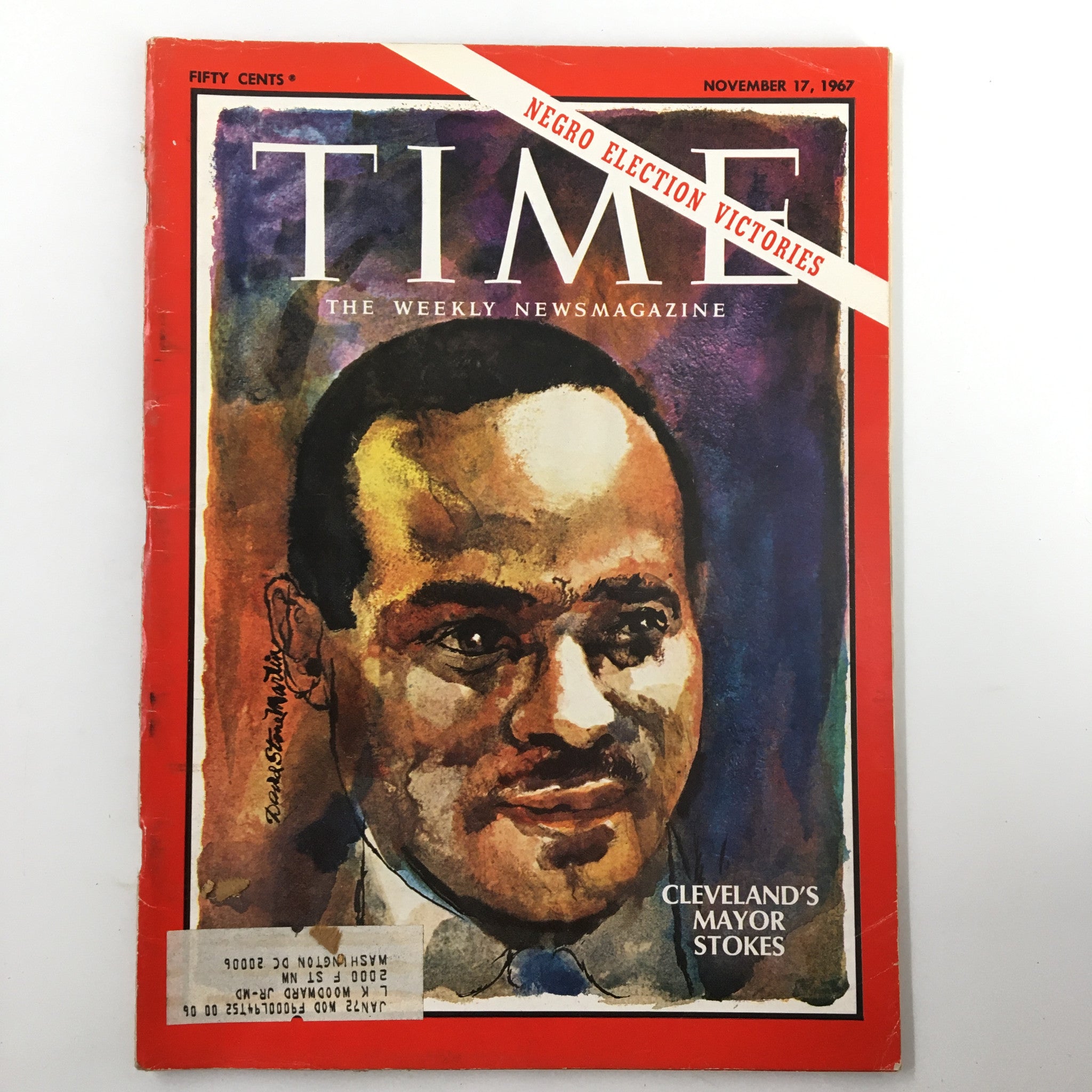 VTG Time Magazine November 17 1967 Vol. 90 No. 20 Cleveland Mayor Carl Stokes