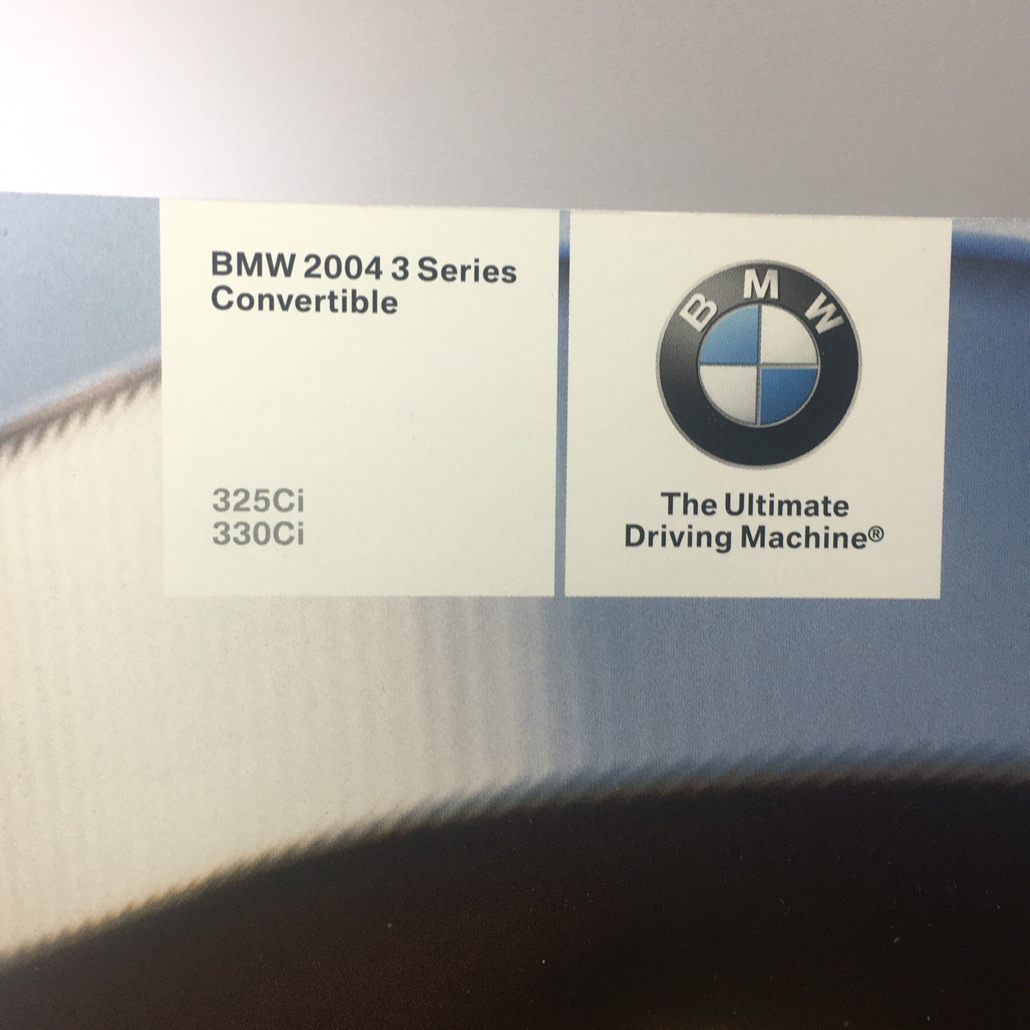 2004 BMW 3 Series Convertible 325Ci 330Ci Dealership Car Auto Brochure Catalog