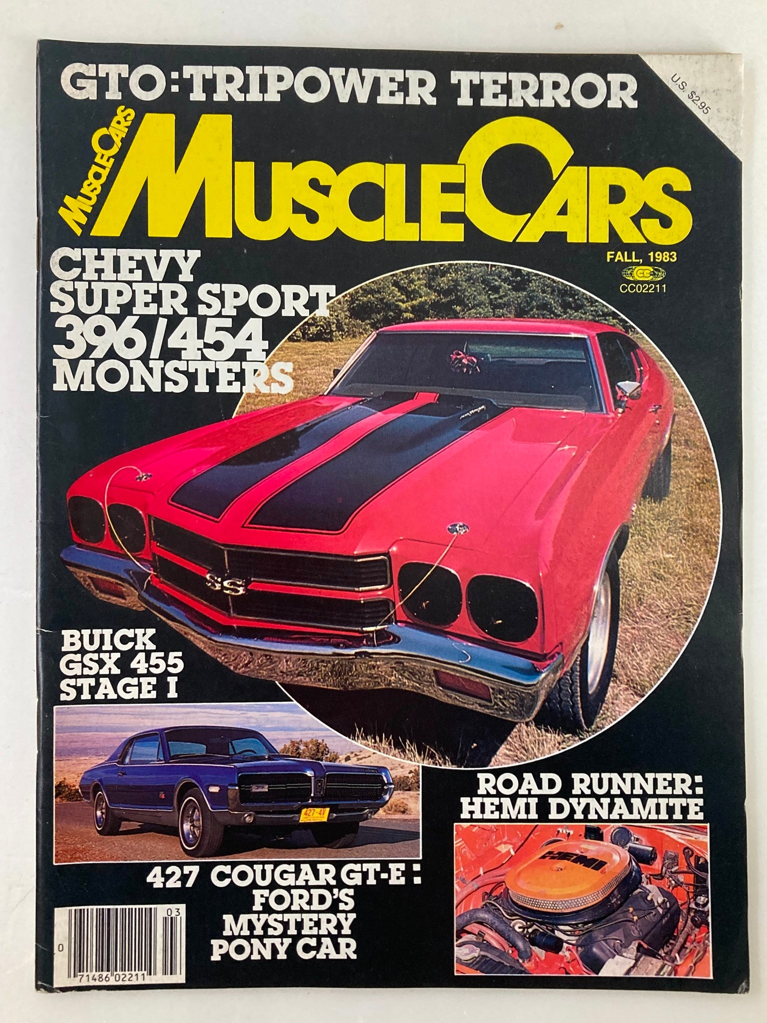 VTG Muscle Cars Magazine Fall 1983 Vol 1 #3 The Muscle Car Era No Label