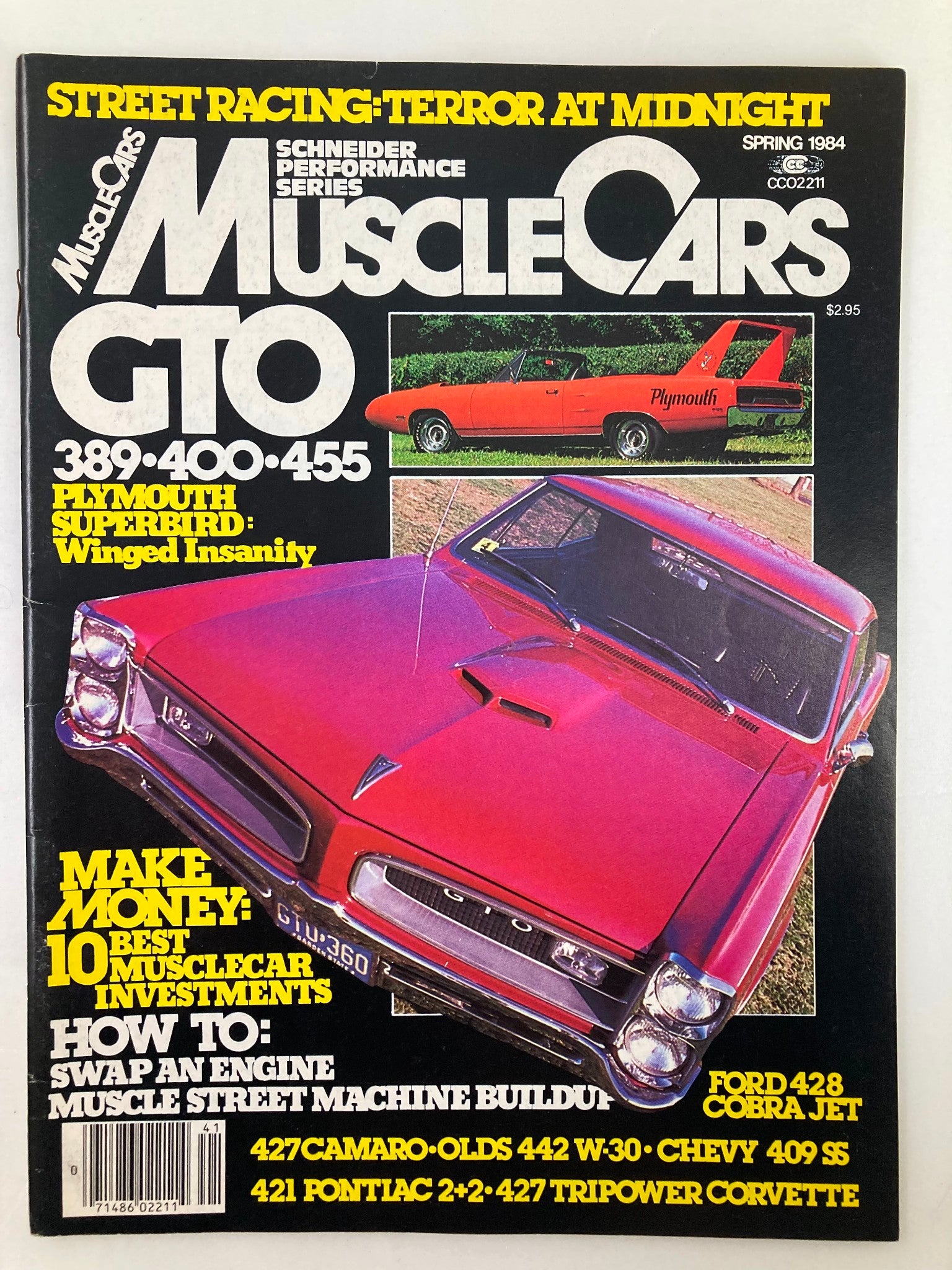 VTG Muscle Cars Magazine Spring 1984 Vol 2 #1 GTO 389 - 400 - 455 No Label