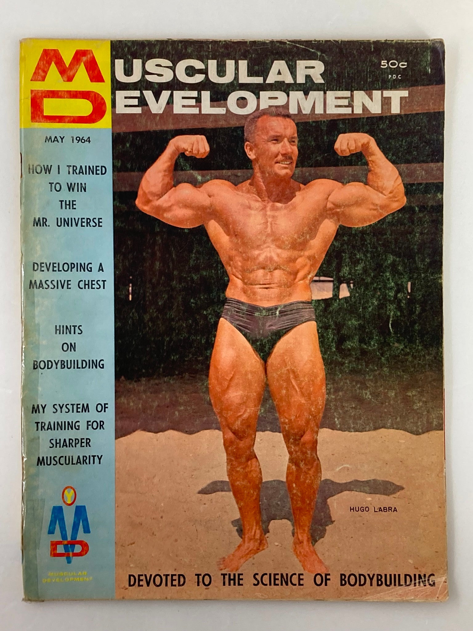 VTG Muscular Development Magazine May 1964 Vol 1 #5 Hugo Labra No Label