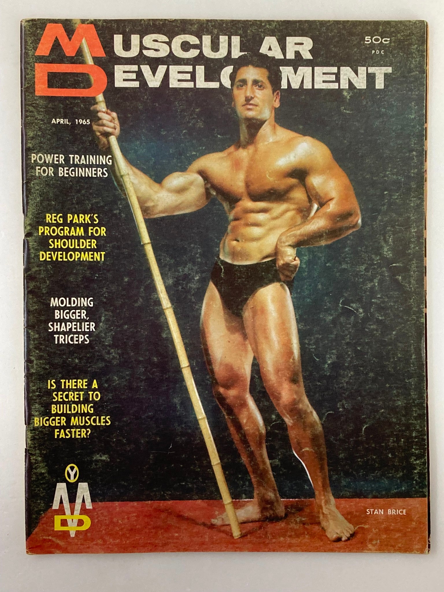 VTG Muscular Development Magazine April 1965 Vol 2 #4 Stan Brice No Label