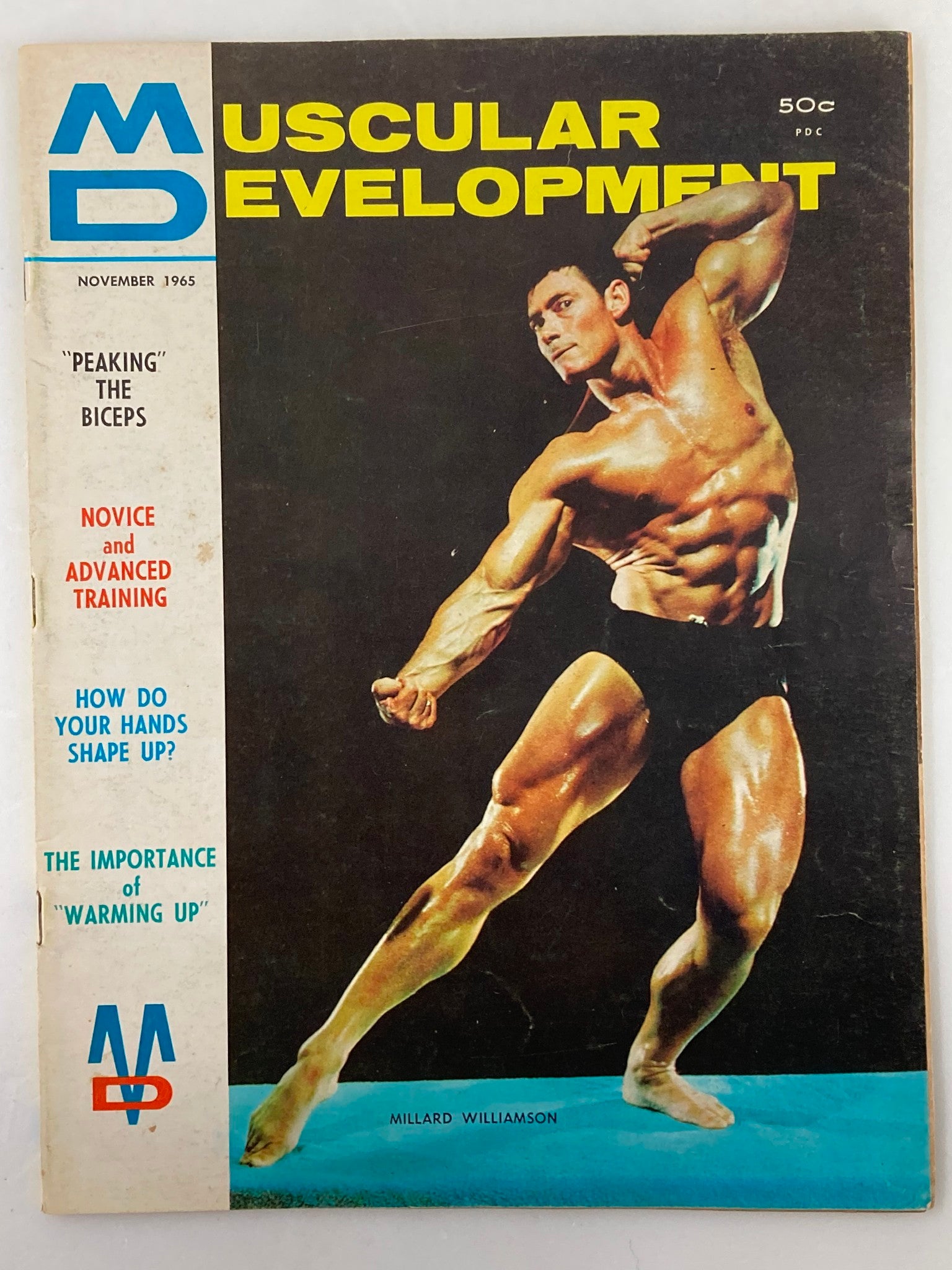 VTG Muscular Development Magazine November 1965 Millard Williamson No Label