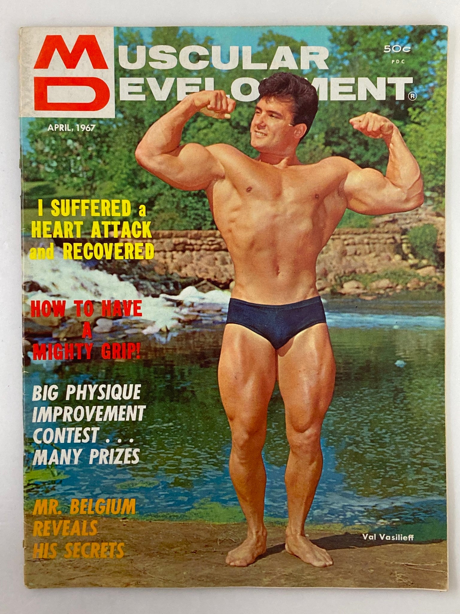 VTG Muscular Development Magazine April 1967 Vol 4 #4 Val Vasilieff No Label