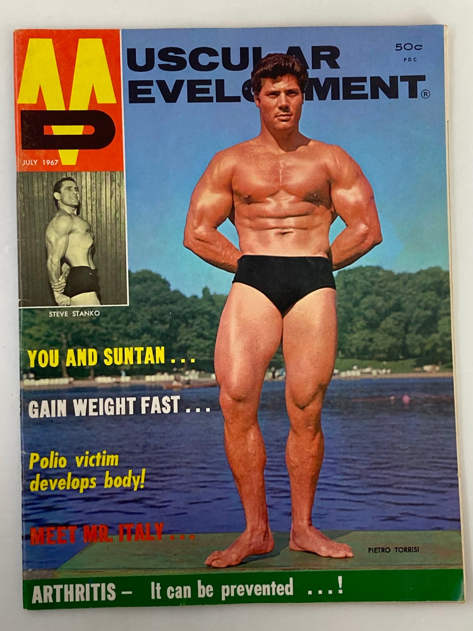 VTG Muscular Development Magazine July 1967 Vol 4 #7 Pietro Torrisi No Label