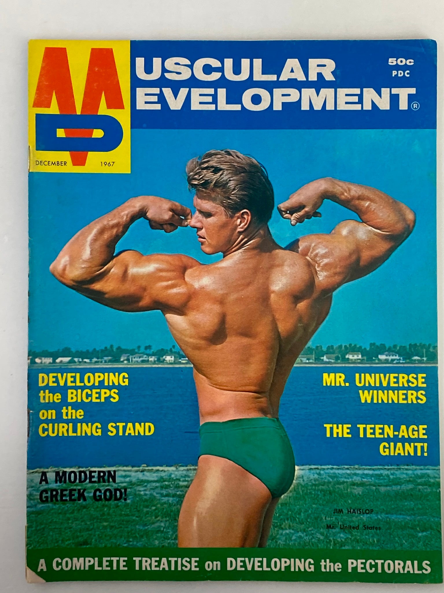 VTG Muscular Development Magazine December 1967 Vol 4 #12 Jim Haislop No Label