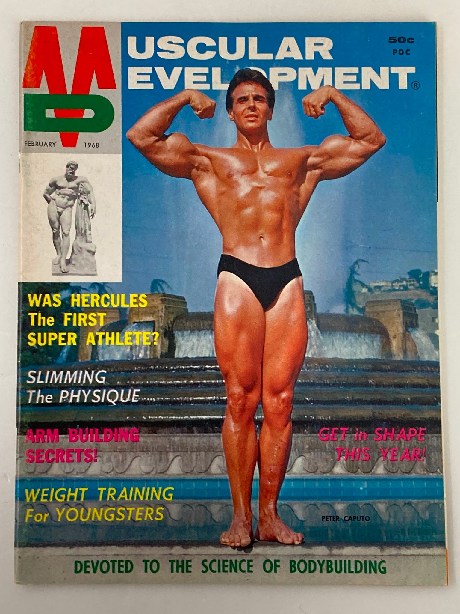 VTG Muscular Development Magazine February 1968 Vol 5 #2 Peter Caputo No Label