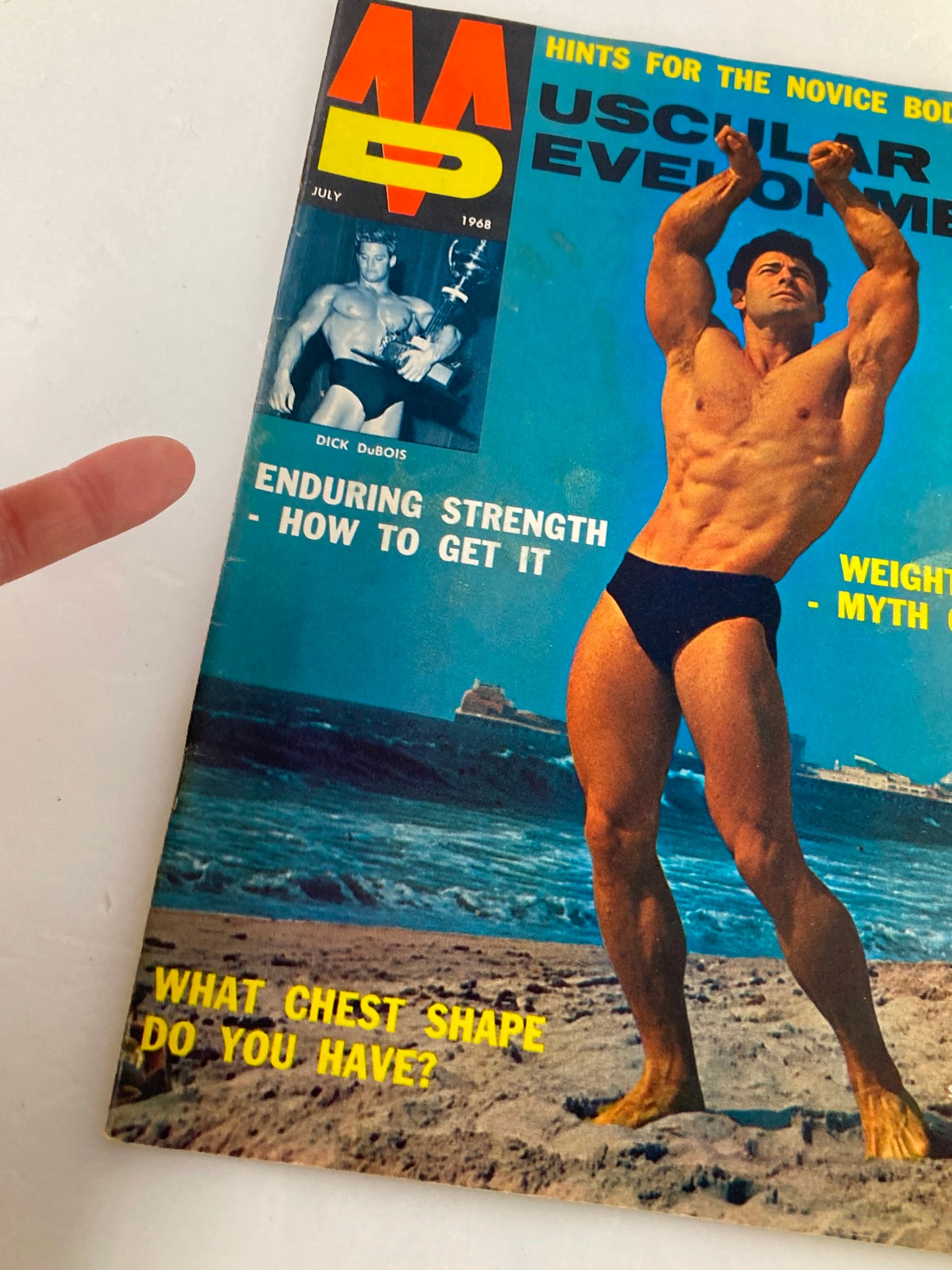 VTG Muscular Development Magazine July 1968 Vol 5 #7 Steve Reno No Label