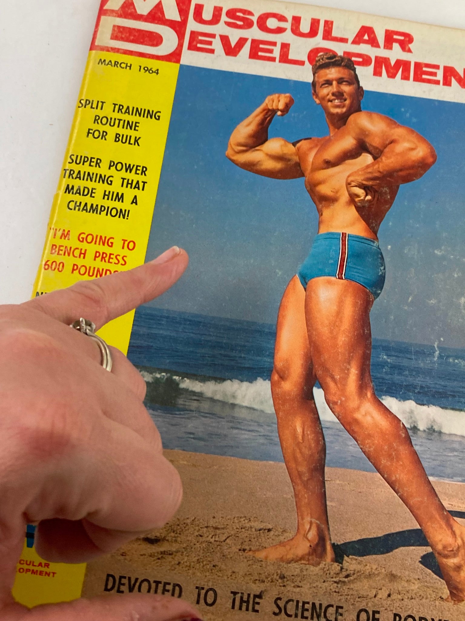 VTG Muscular Development Magazine March 1964 Vol 1 #3 Bernie Ernst No Label