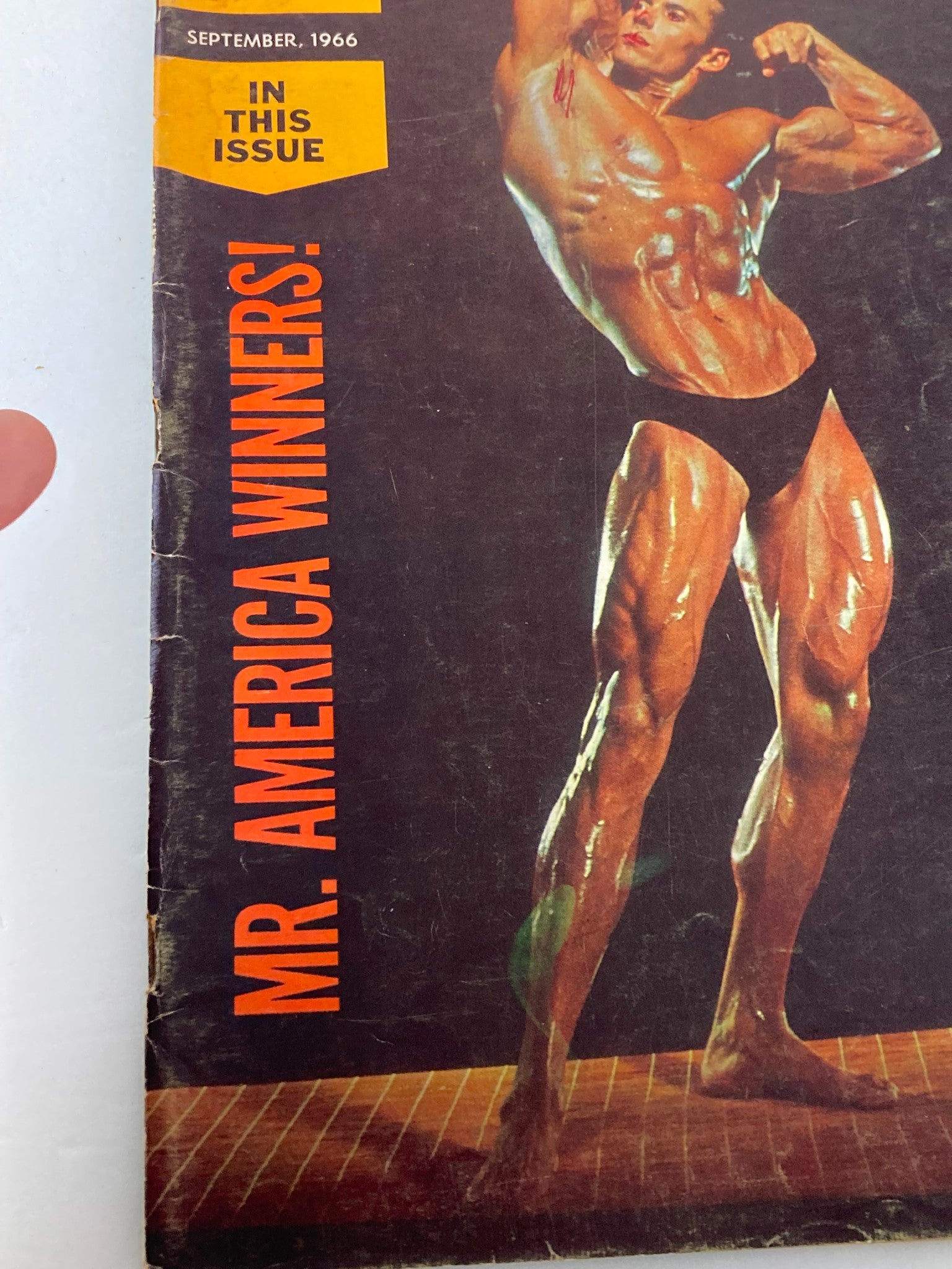 VTG Muscular Development Magazine September 1966 Vol 3 #9 Ron Margason No Label