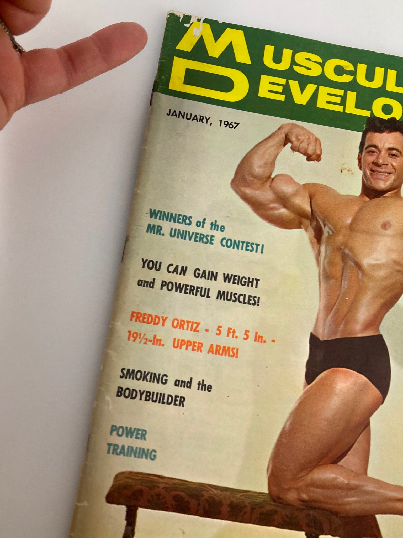 VTG Muscular Development Magazine January 1967 Vol 4 #1 Freddy Ortiz No Label