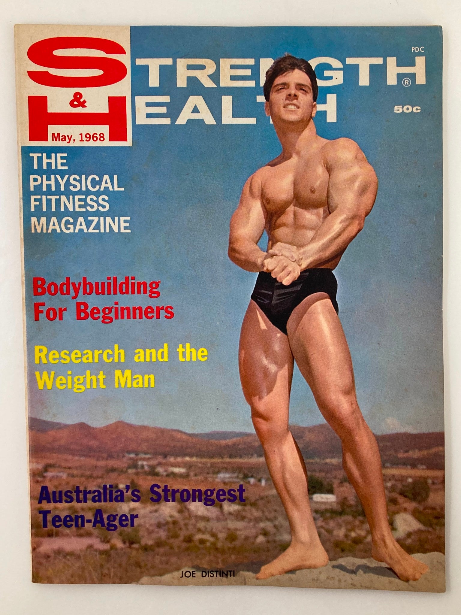 VTG Strength & Health Magazine May 1968 Vol 36 #5 Joe Distinti No Label