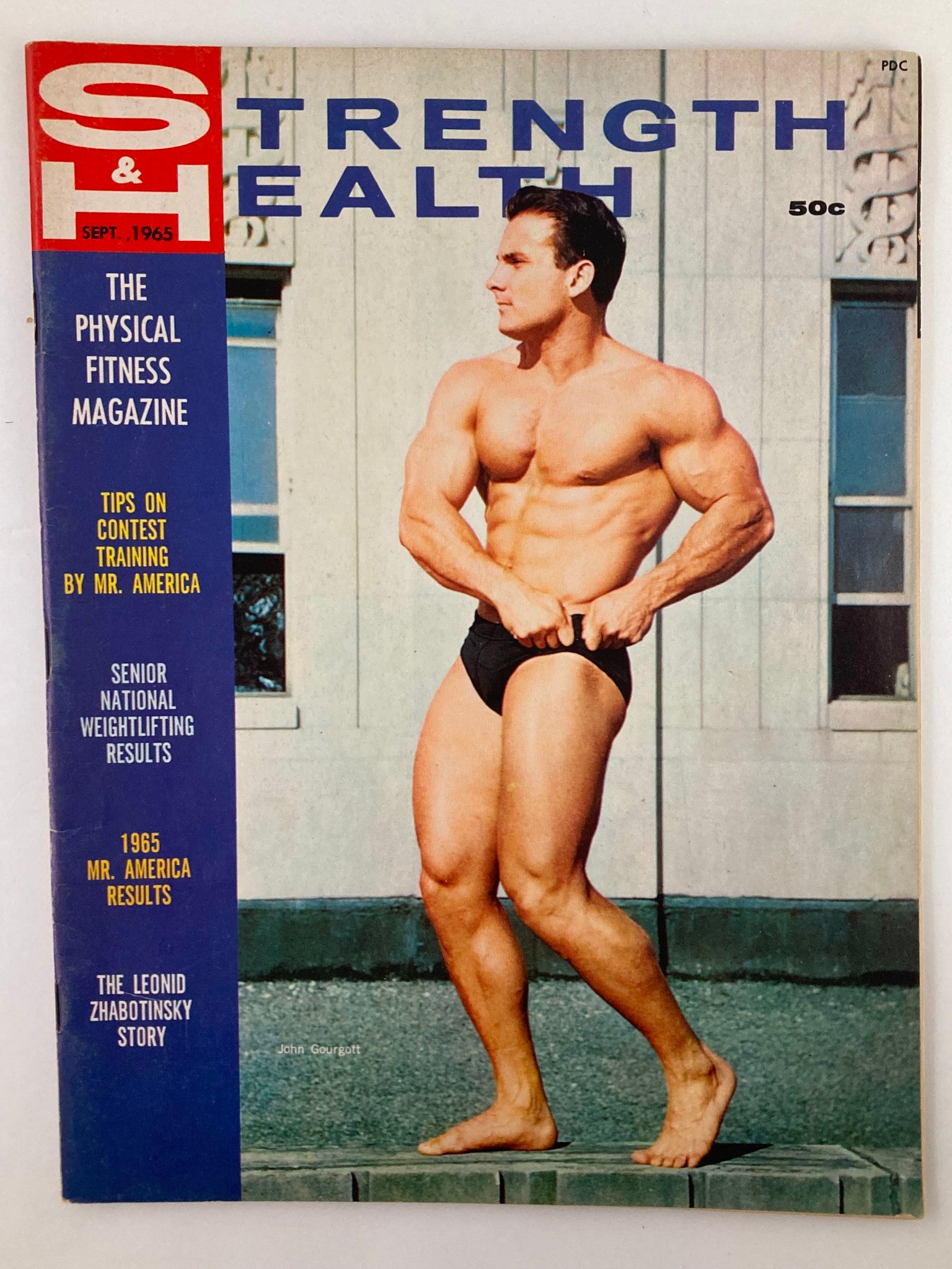 VTG Strength & Health Magazine September 1965 Vol 33 #9 John Gourgott No Label