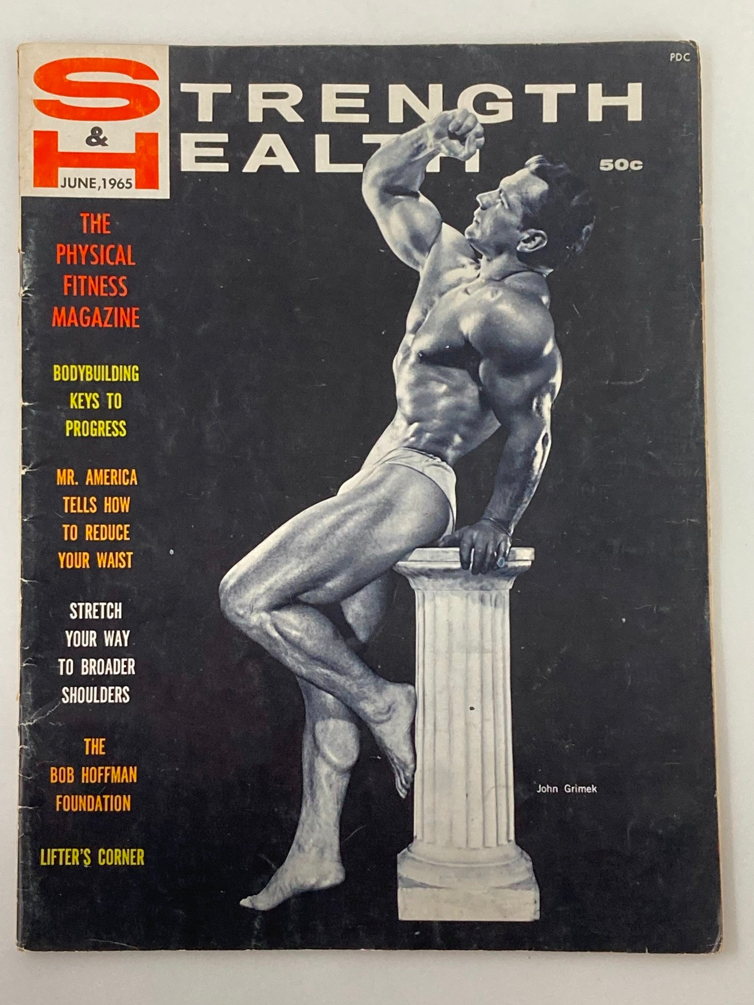 VTG Strength & Health Magazine June 1965 Vol 33 #6 John Grimek No Label