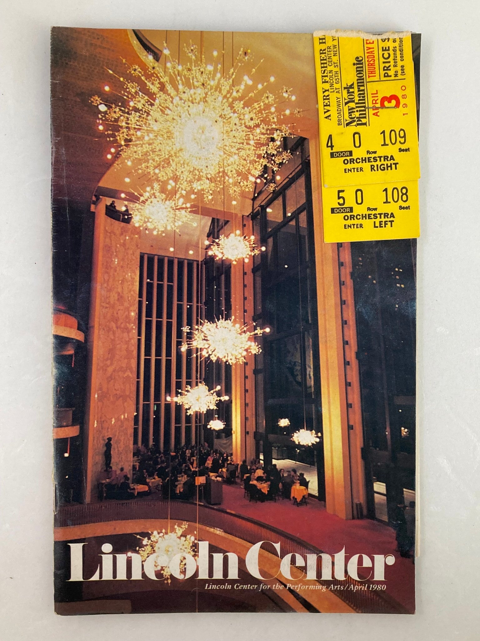 1980 Stagebill Lincoln Center New York Philharmonic Zubin The Mehta Conductor