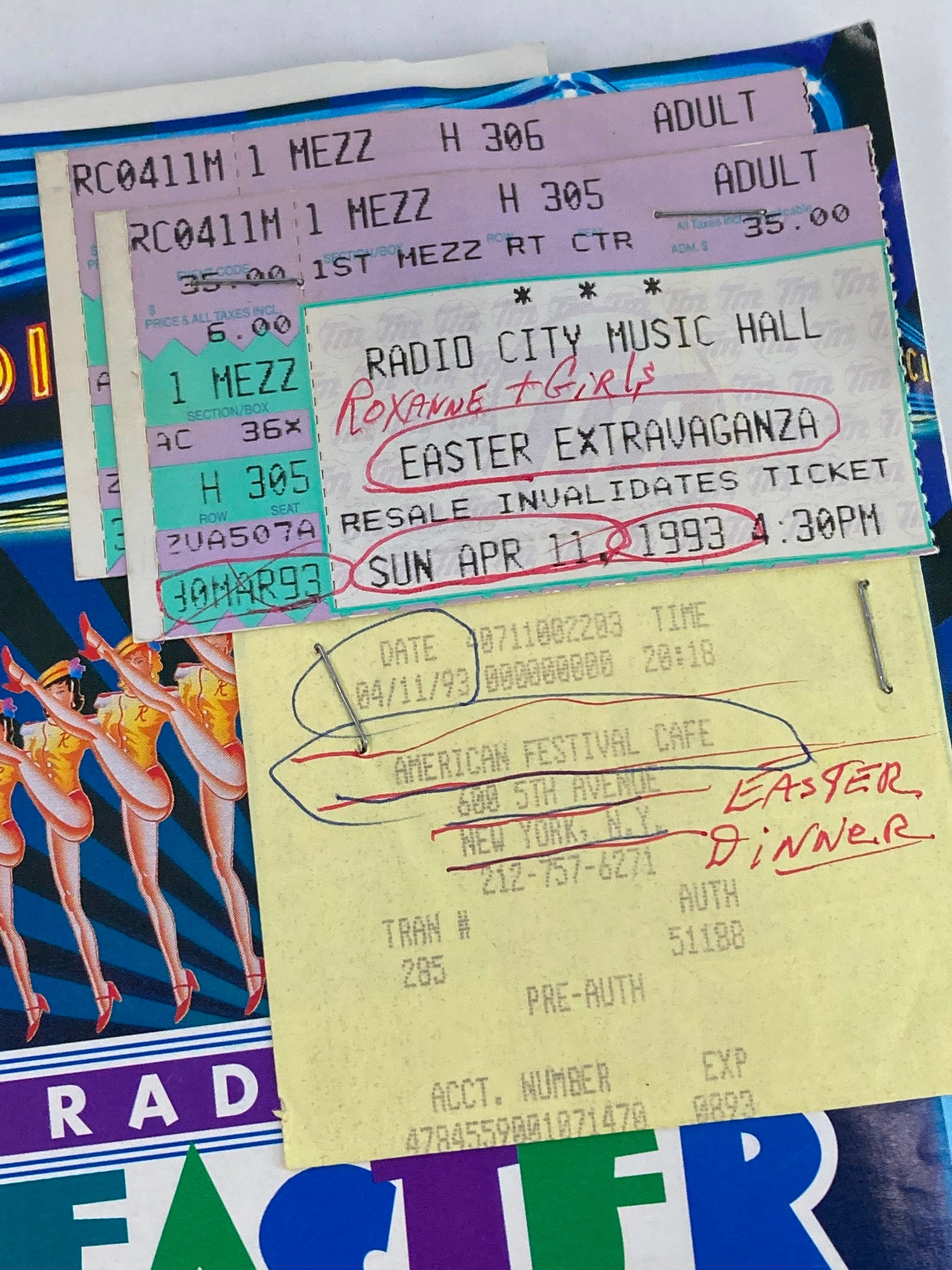 1993 Radio City Music Hall The Rockettes & Joel Blum in Easter Show