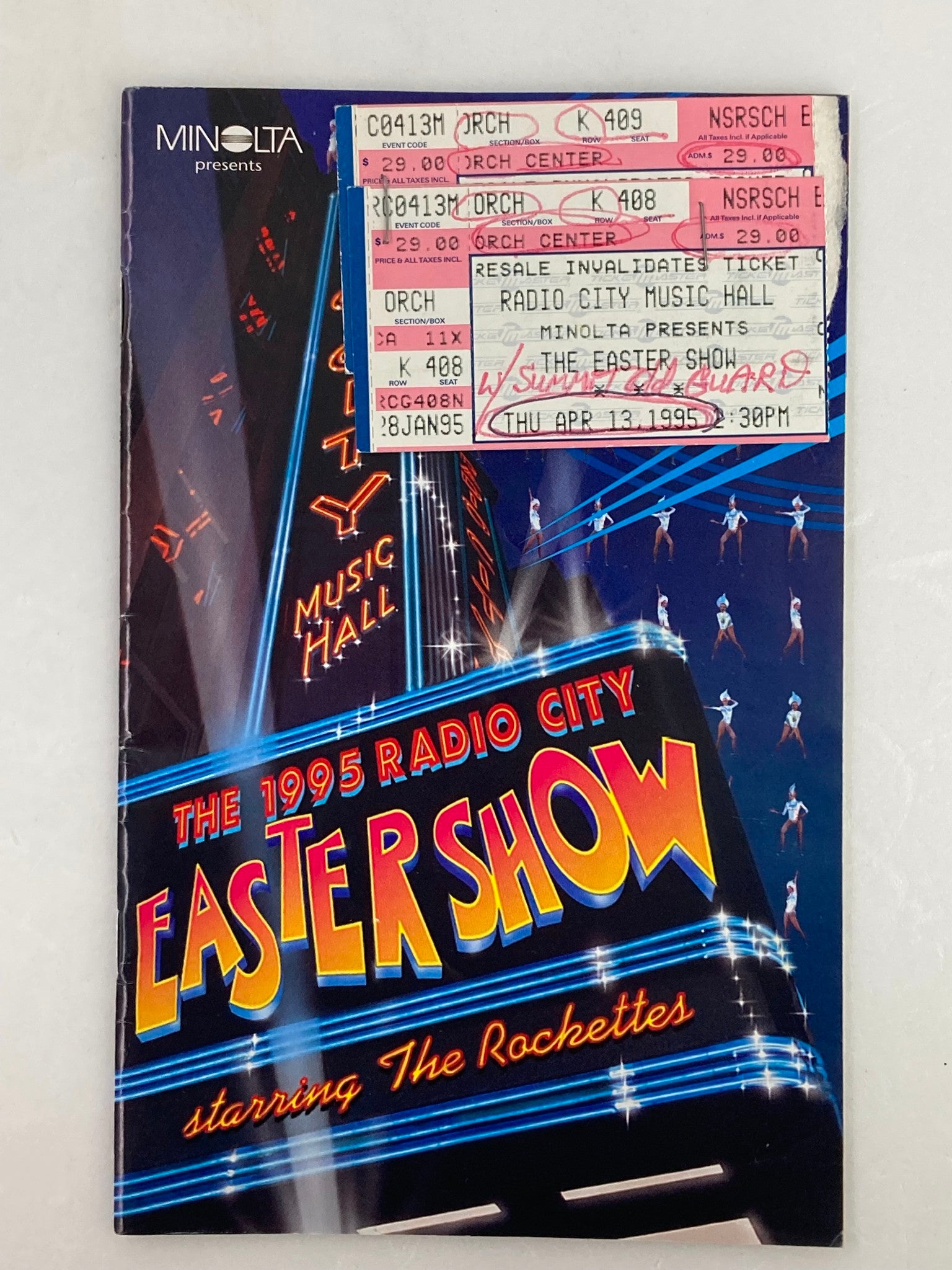 1995 Radio City Music Hall The Rockettes & Gregg Burge in Easter Show