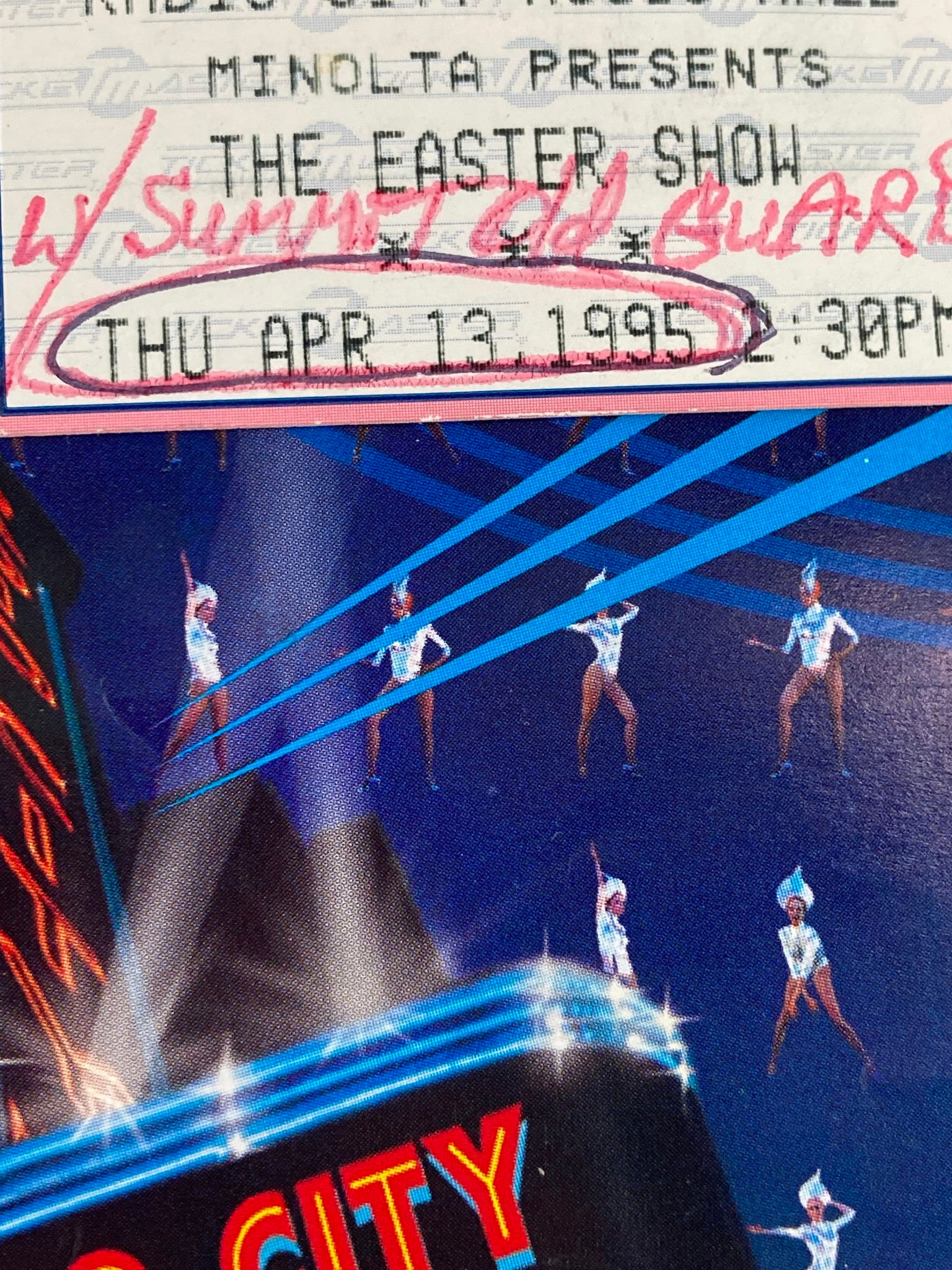 1995 Radio City Music Hall The Rockettes & Gregg Burge in Easter Show