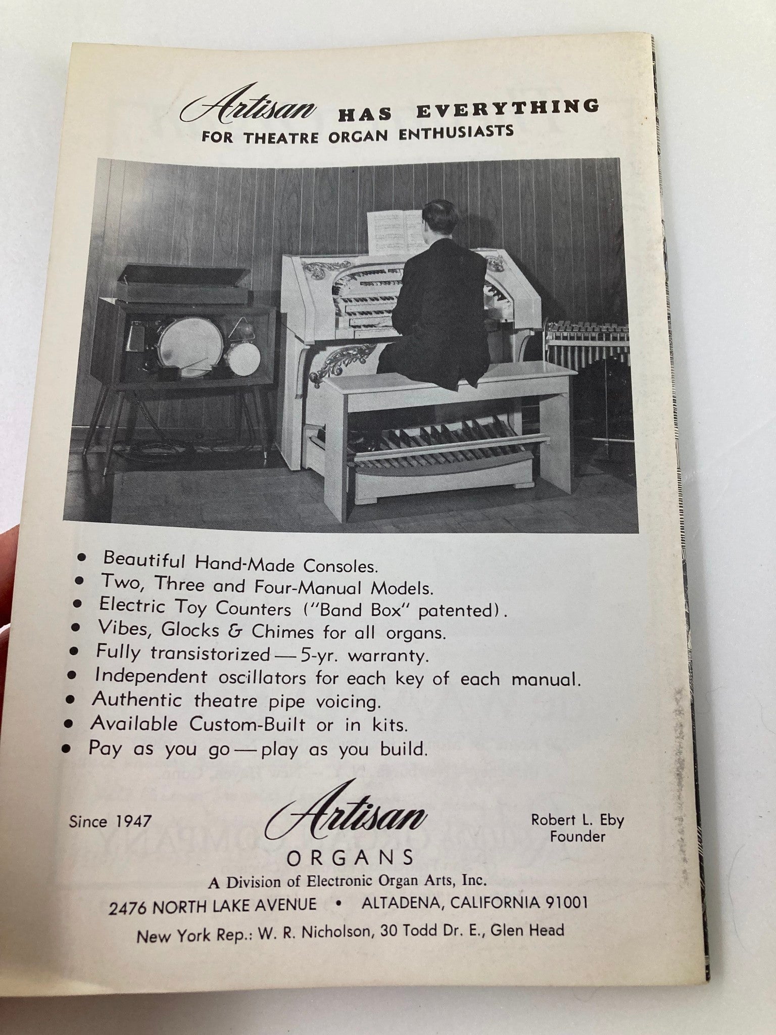 1967 Theatre Organ Festival Program Buster Keaton in The General