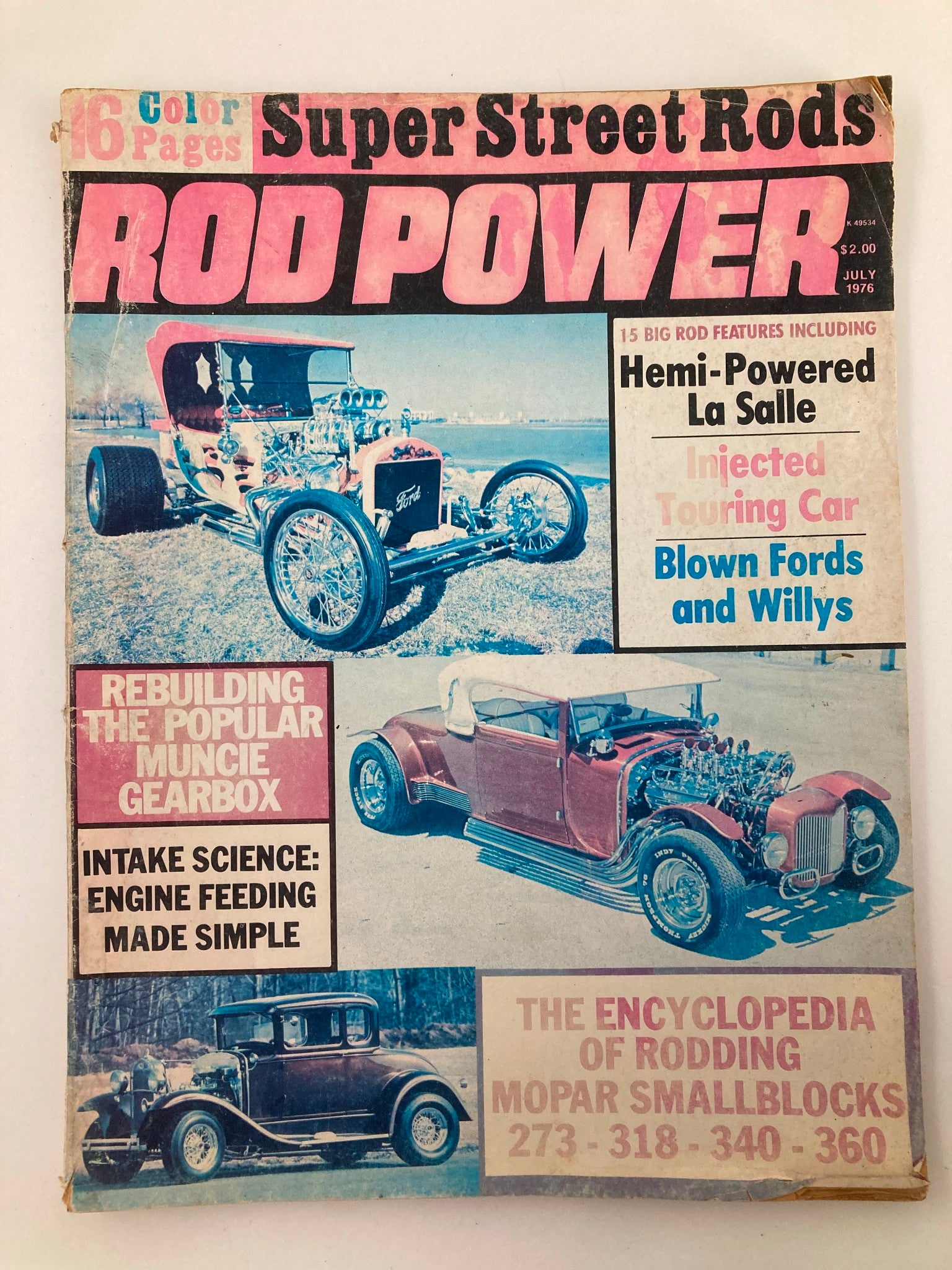 VTG Rod Power Magazine June 1976 Vol 1 #1 Hemi-Powered La Salle No Label