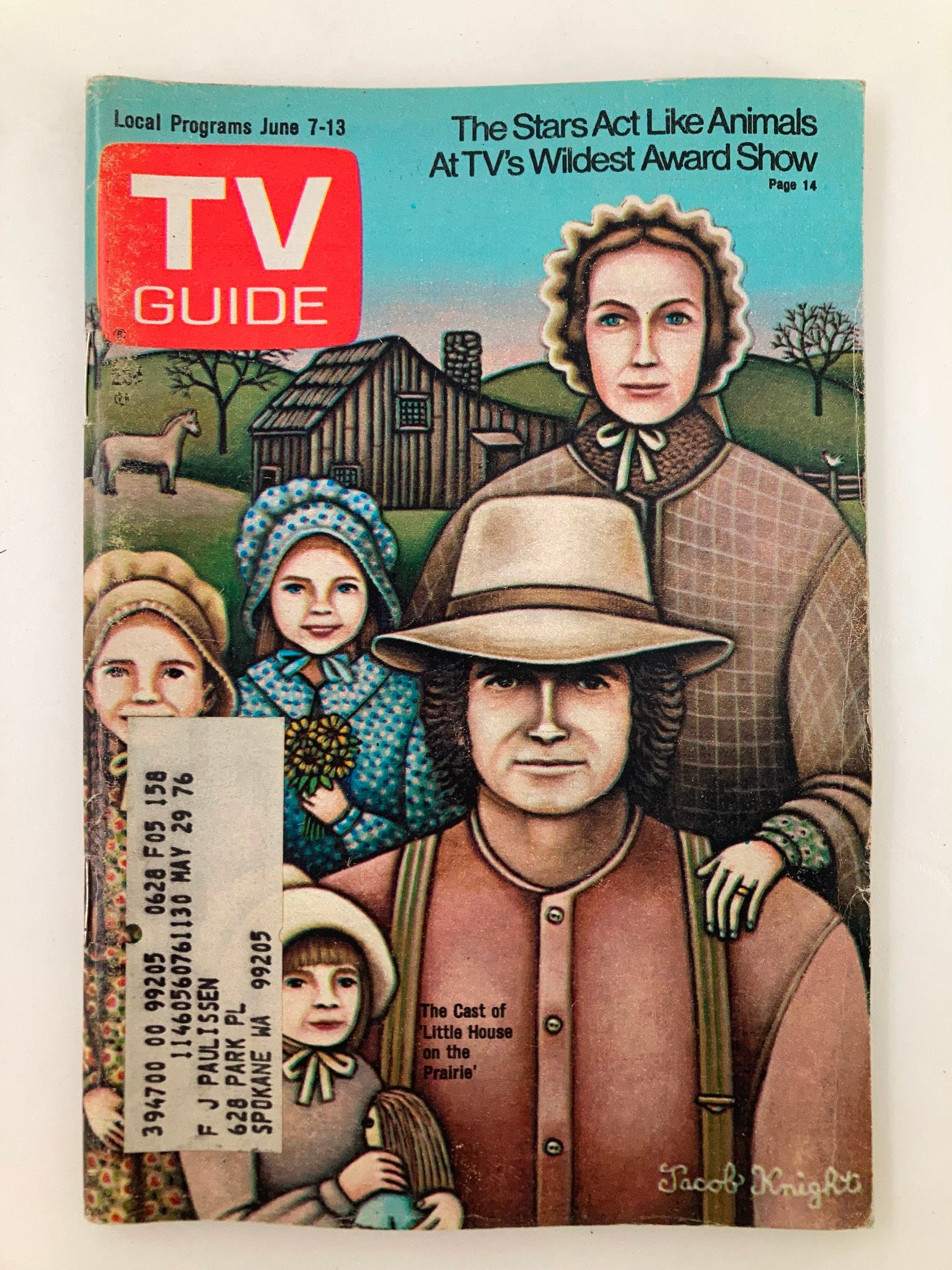 TV Guide Magazine June 7 1975 #1158 Lindsay S Greenbush Eastern WA State Edition