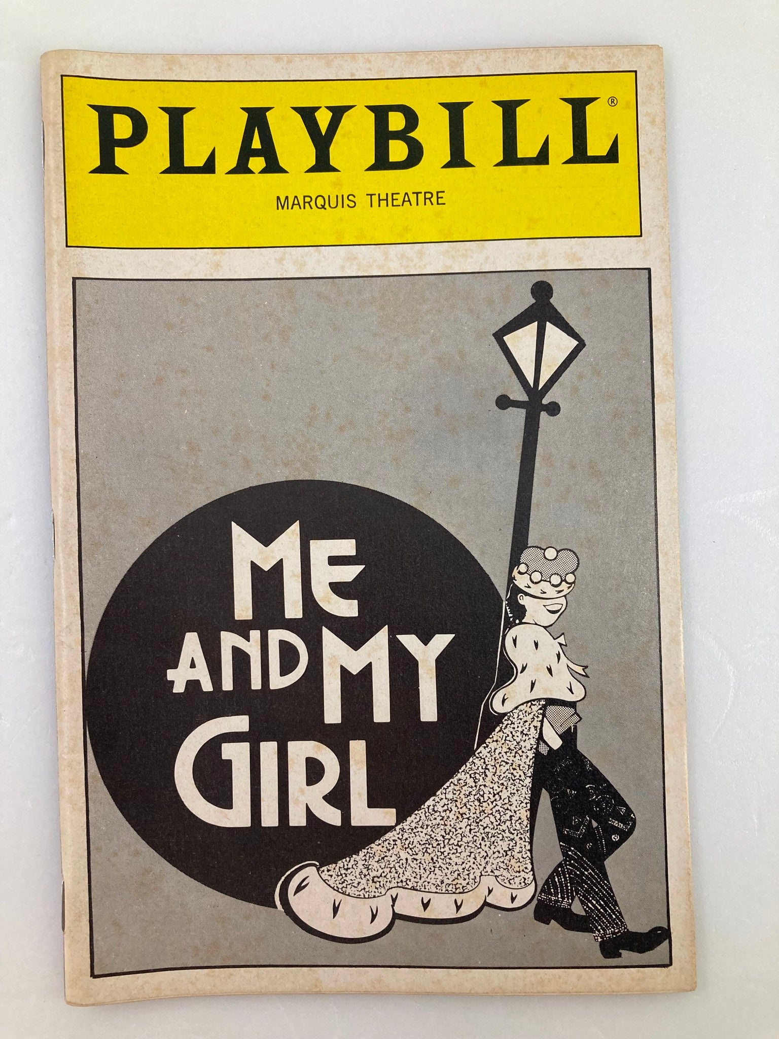 1989 Playbill Marquis Theatre Jim Dale, Ellen Foley in Me and My Girl