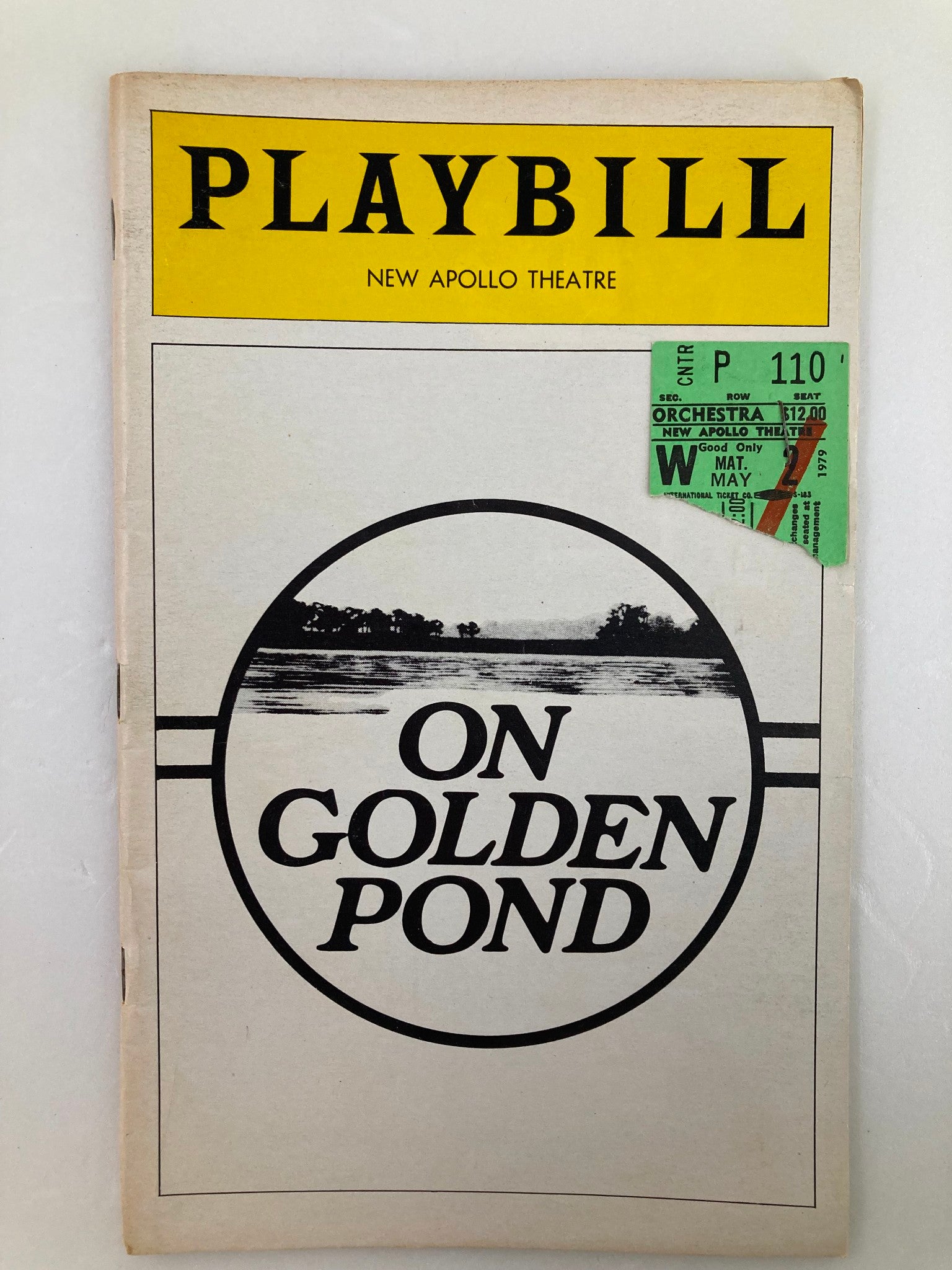 1979 Playbill New Apollo Theatre Frances Sternhagen in On Golden Pond