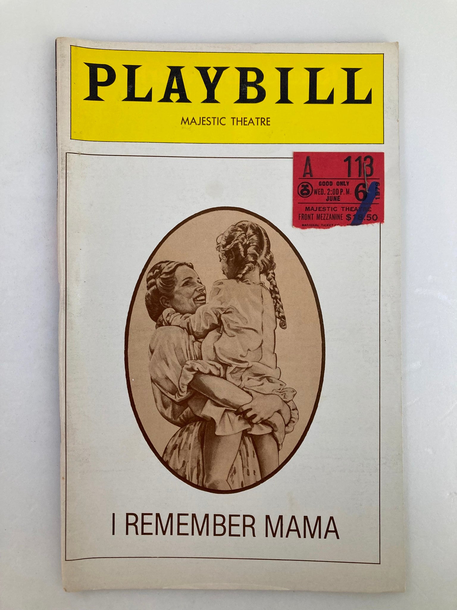 1979 Playbill Majestic Theatre Luv Ullmann, George Irving in I Remember Mama