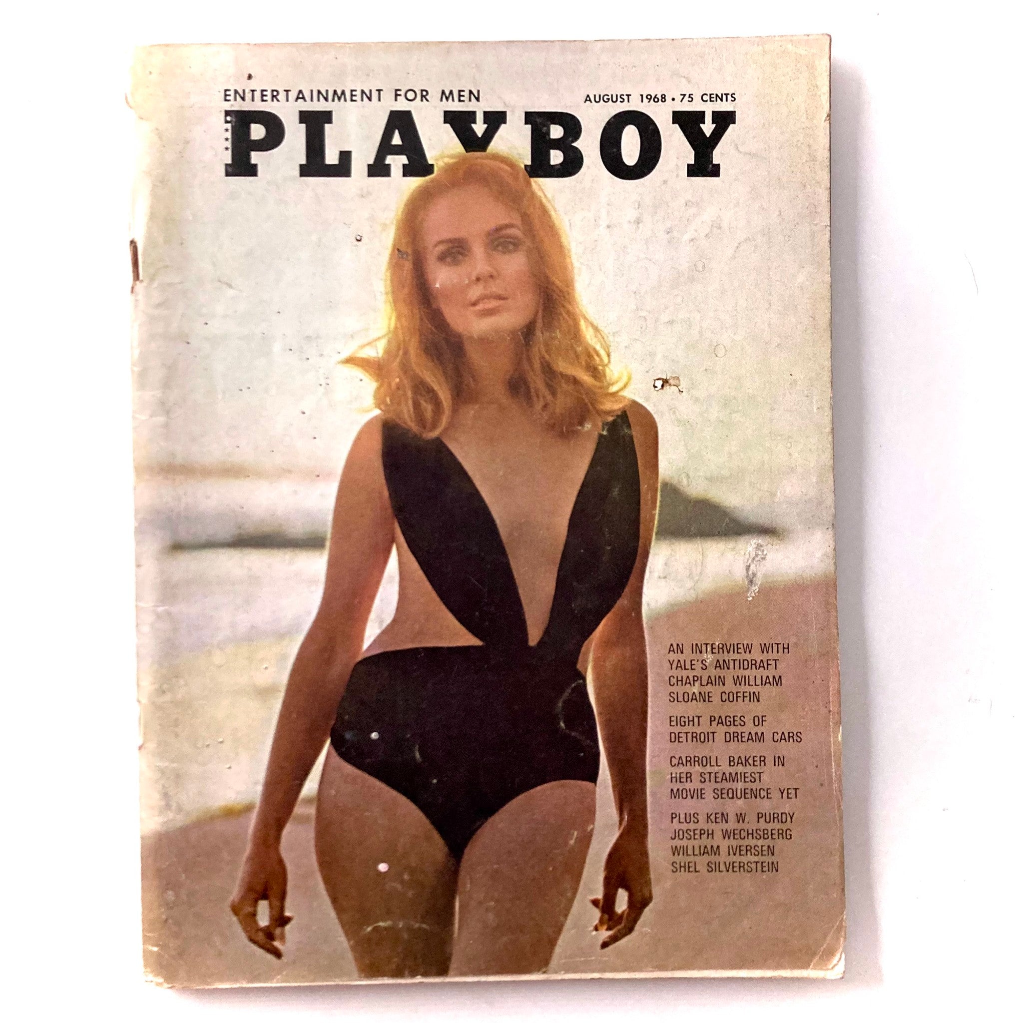 VTG Playboy Magazine August 1968 Playmate Gale Olson w Centerfold No Label