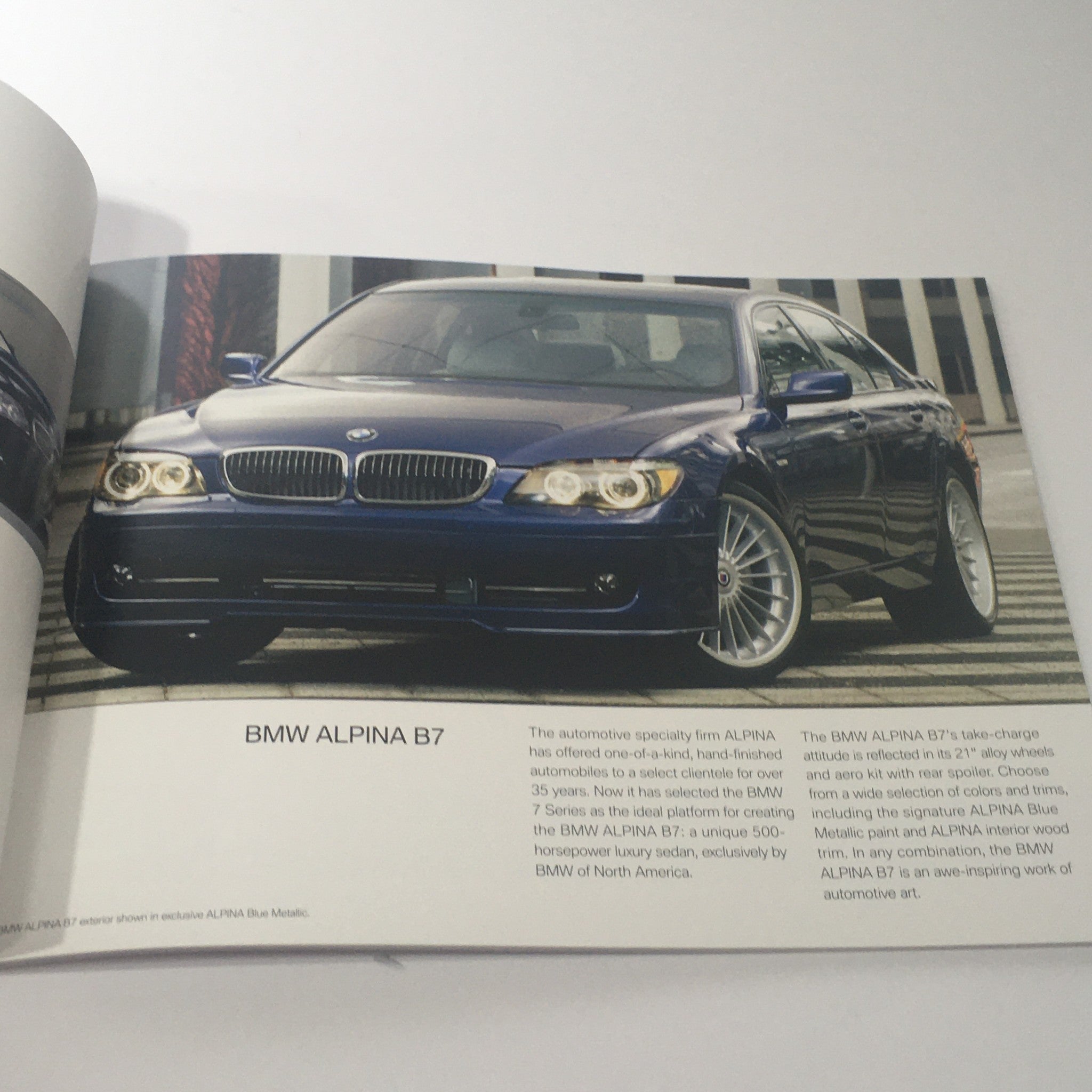 2007 BMW Full Line Alpina B7 Dealership Car Auto Brochure Catalog