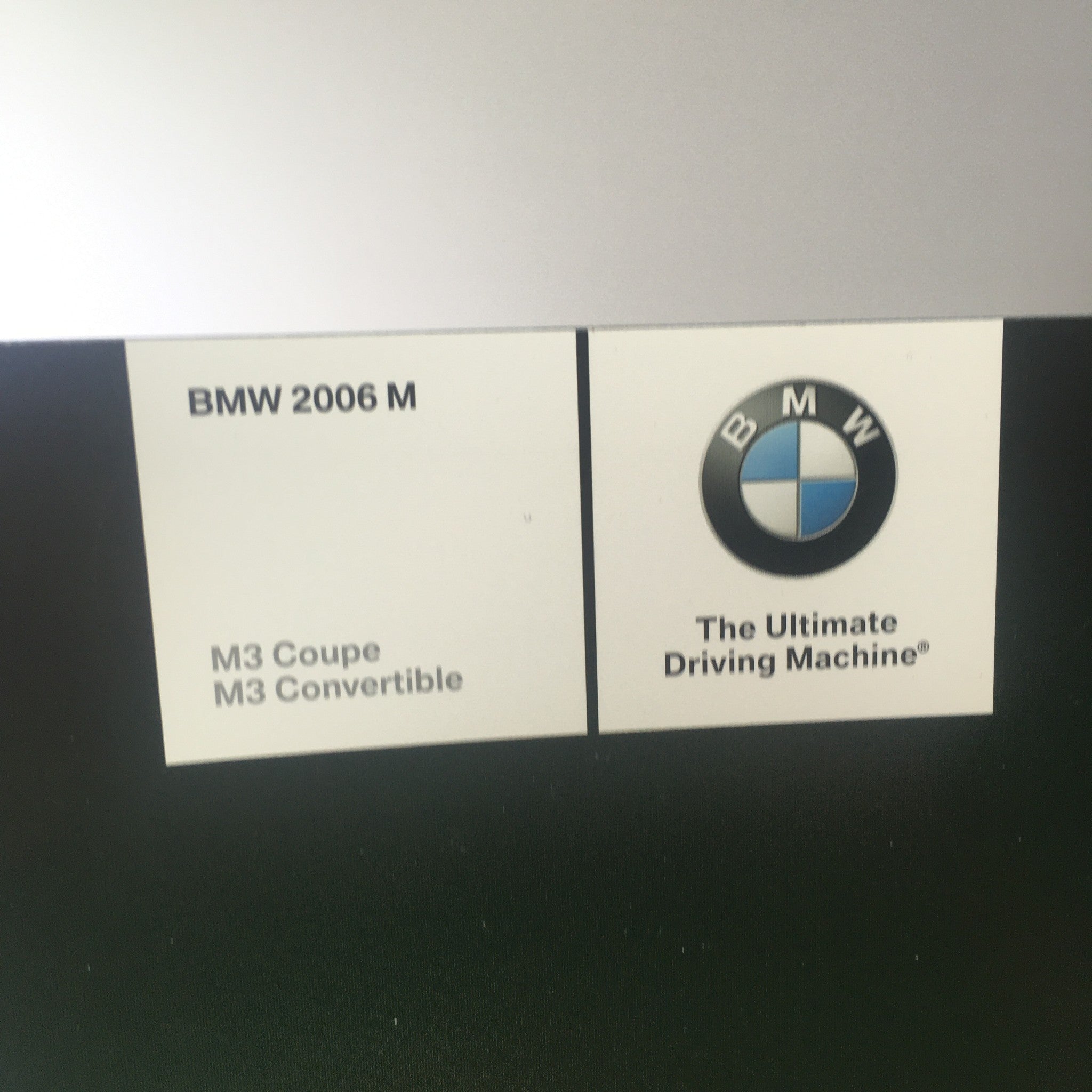 2006 BMW M Series M3 Coupe M3 Convertible Dealership Car Auto Brochure Catalog