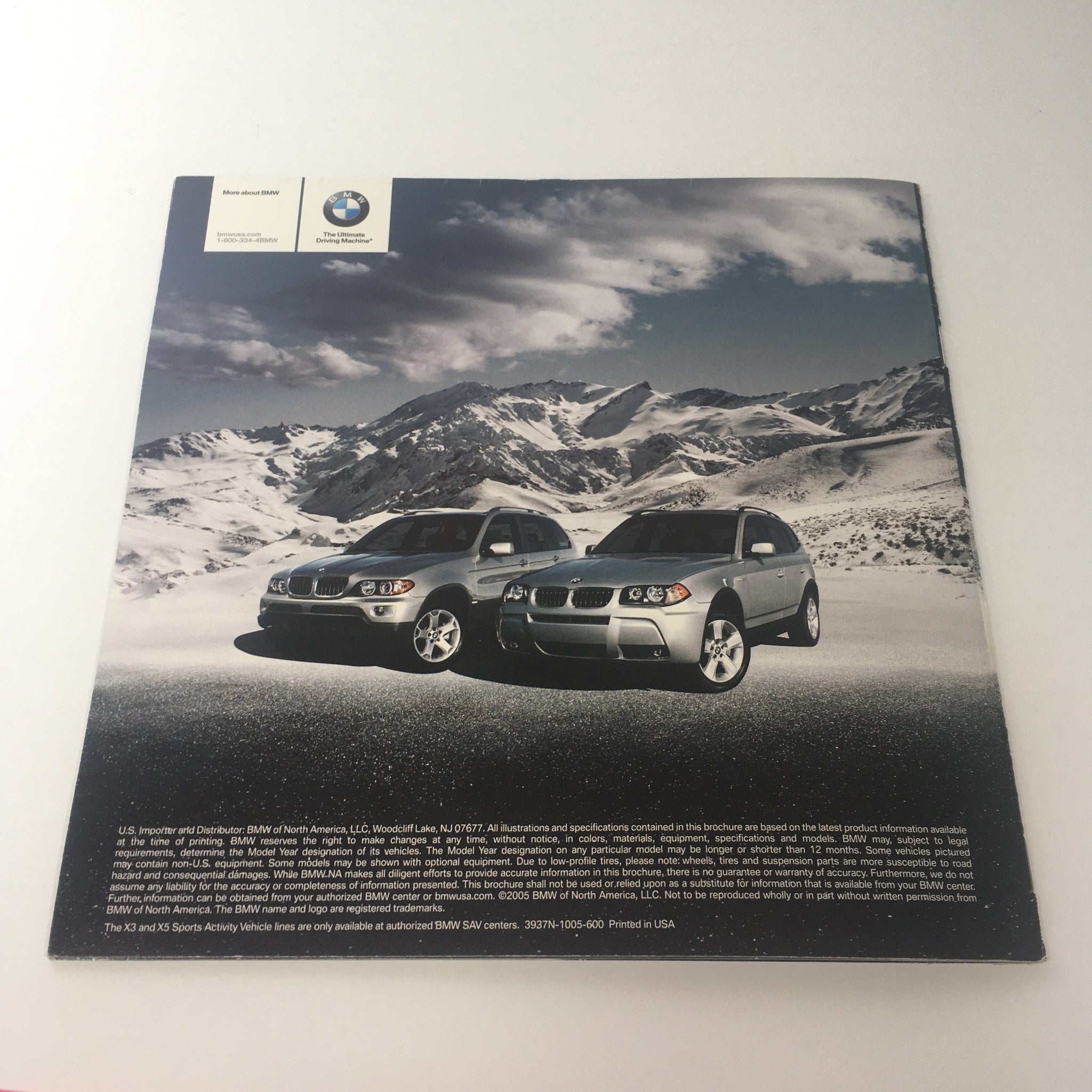 2005 BMW X5 4.8is X3 650i Series Dealership Car Auto Brochure Catalog