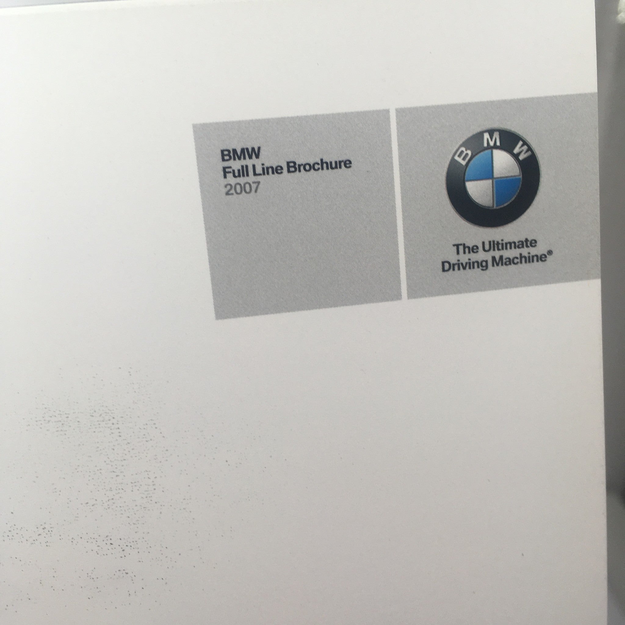 2007 BMW Full Line Dealership Car Auto Brochure Catalog