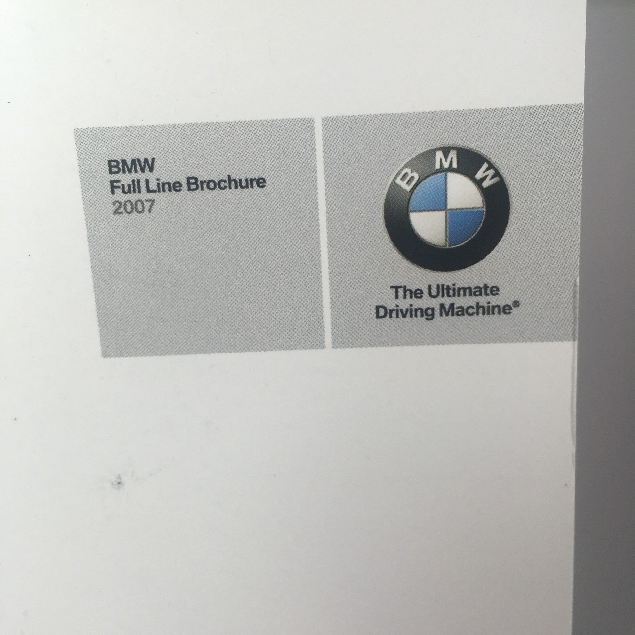 2007 BMW Full Line 1936-1972 Series Dealership Car Auto Brochure Catalog