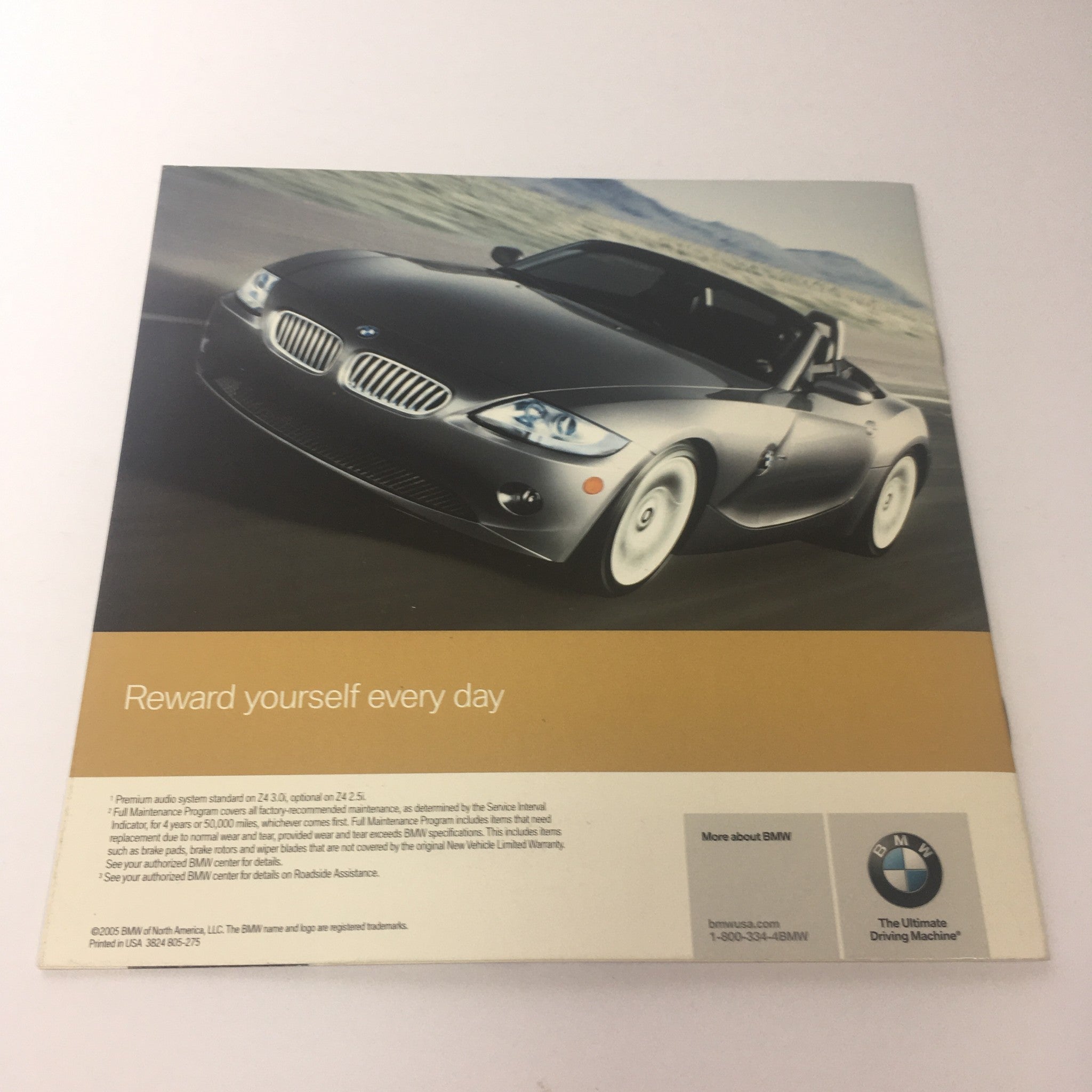 2005 BMW Z4 3.0i U.O.U. Dealership Car Auto Brochure Catalog