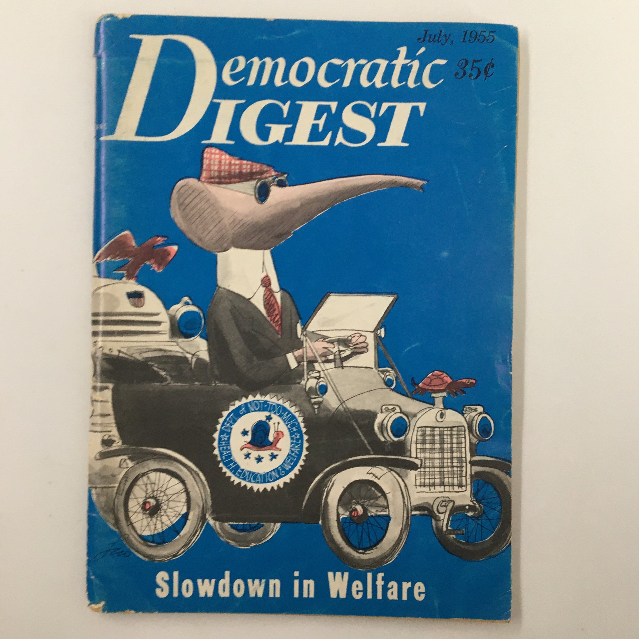 VTG Democratic Digest Magazine July 1955 Slow Down in Welfare