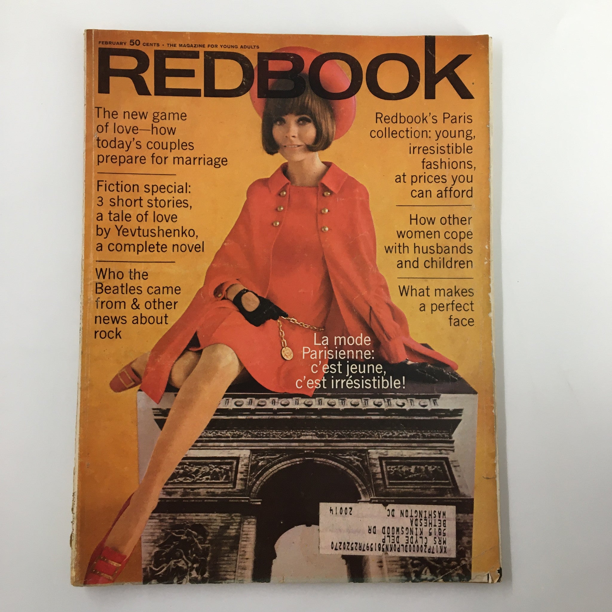 VTG Redbook Magazine February 1968 La Mode Parisienne Paris Collection