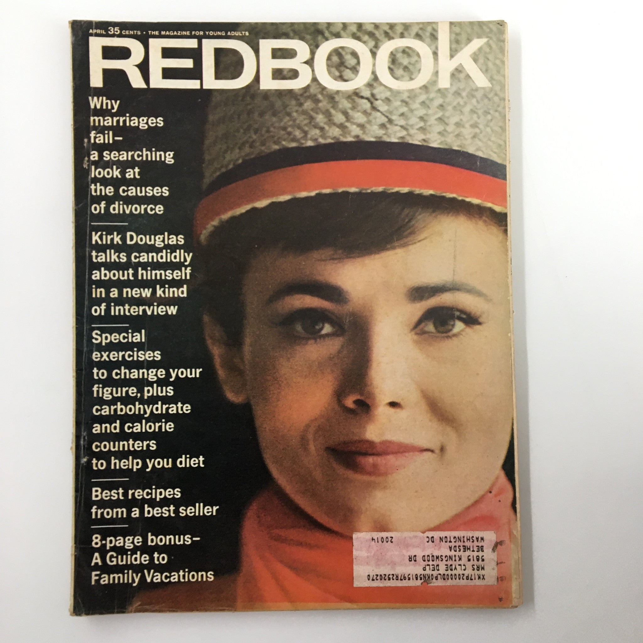 VTG Redbook Magazine April 1966 Kirk Douglas Talks Candidly About Himself