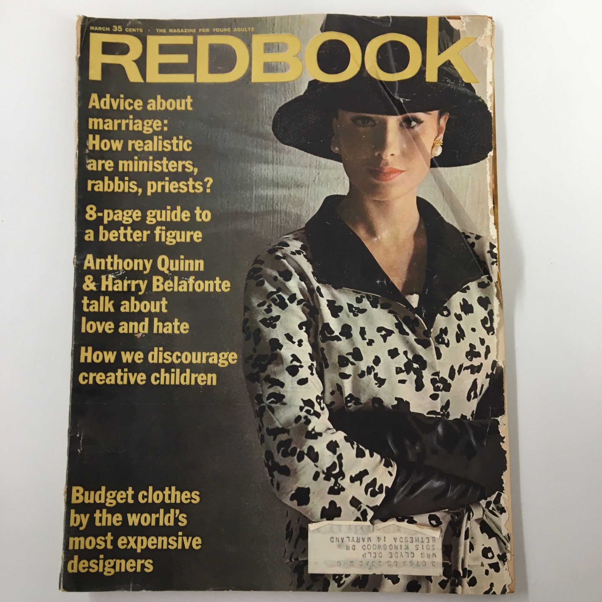 VTG Redbook Magazine March 1963 How To Have A Better Future & All About Fish