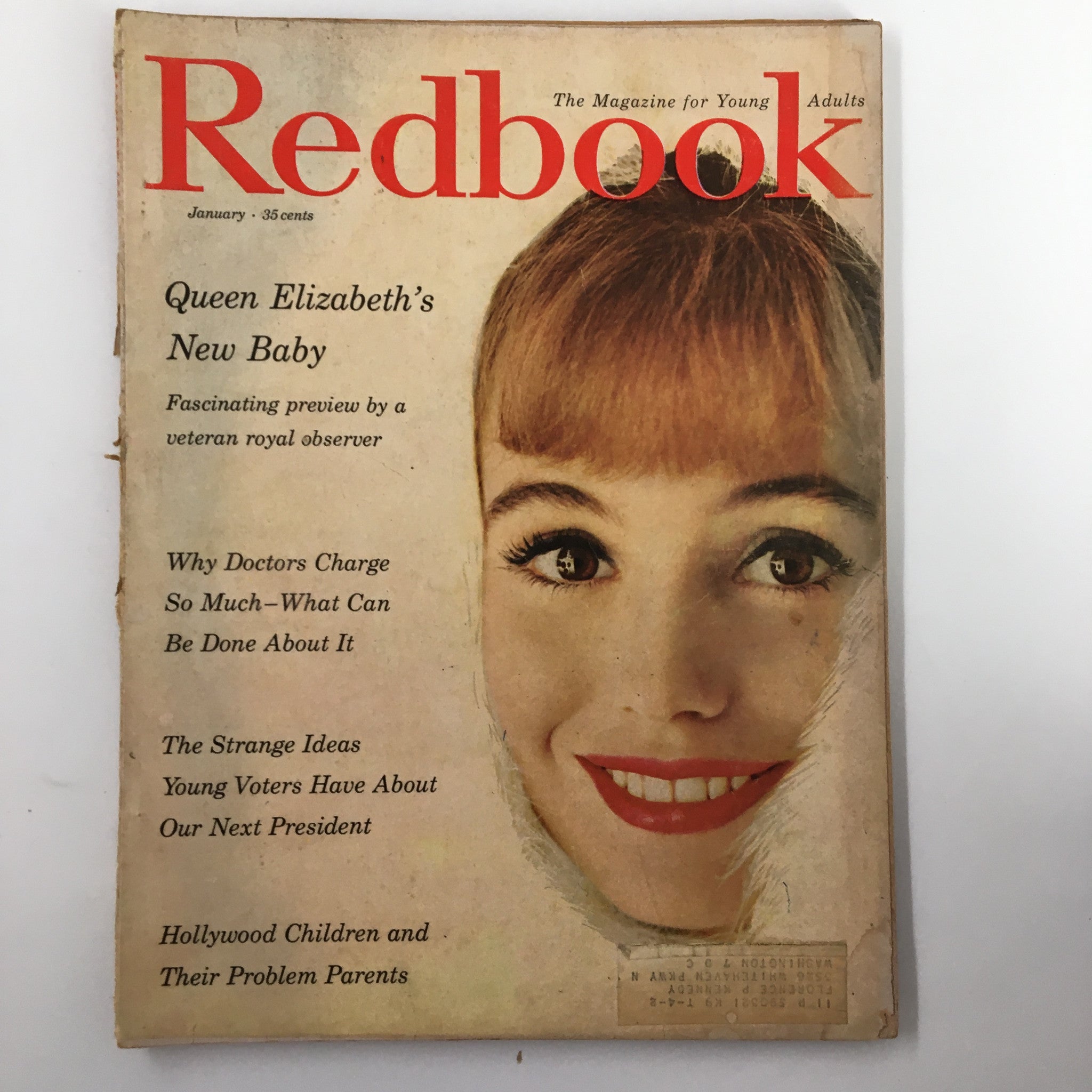 VTG Redbook Magazine January 1960 Queen Elizabeth New Baby Royal Observer